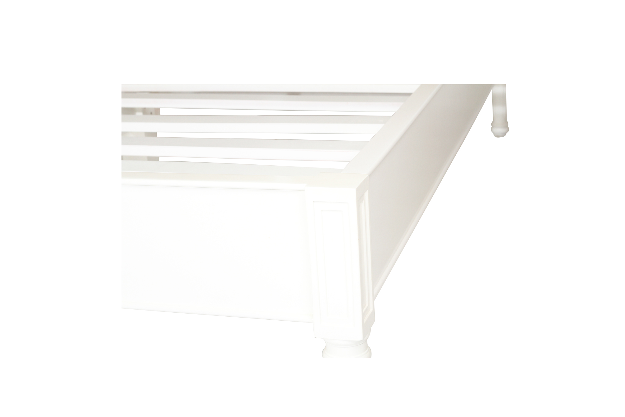 Hamilton Cane Bed - King Size - Low End - White - Image 4