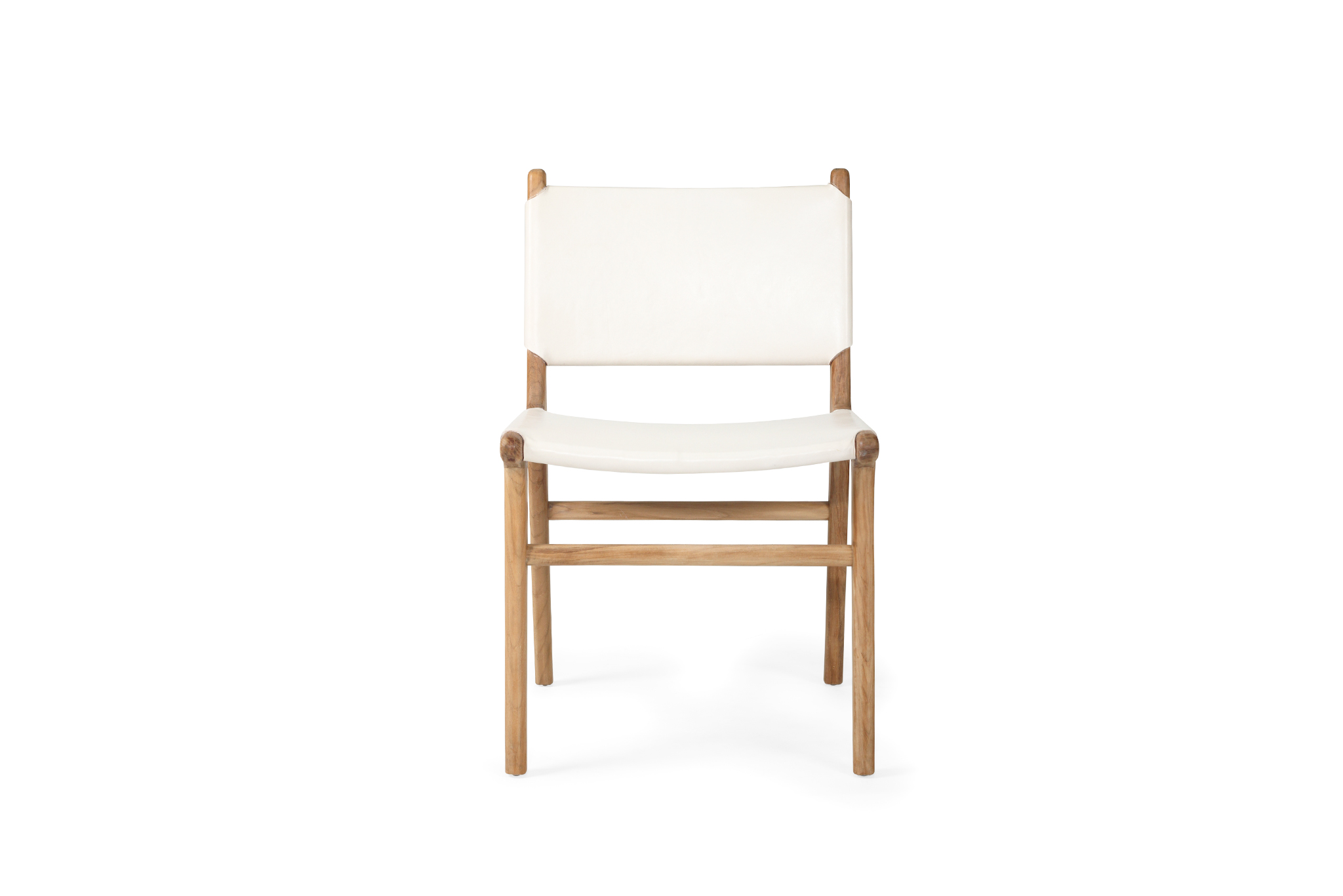Pasadena Leather Side Chair - White - Image 3