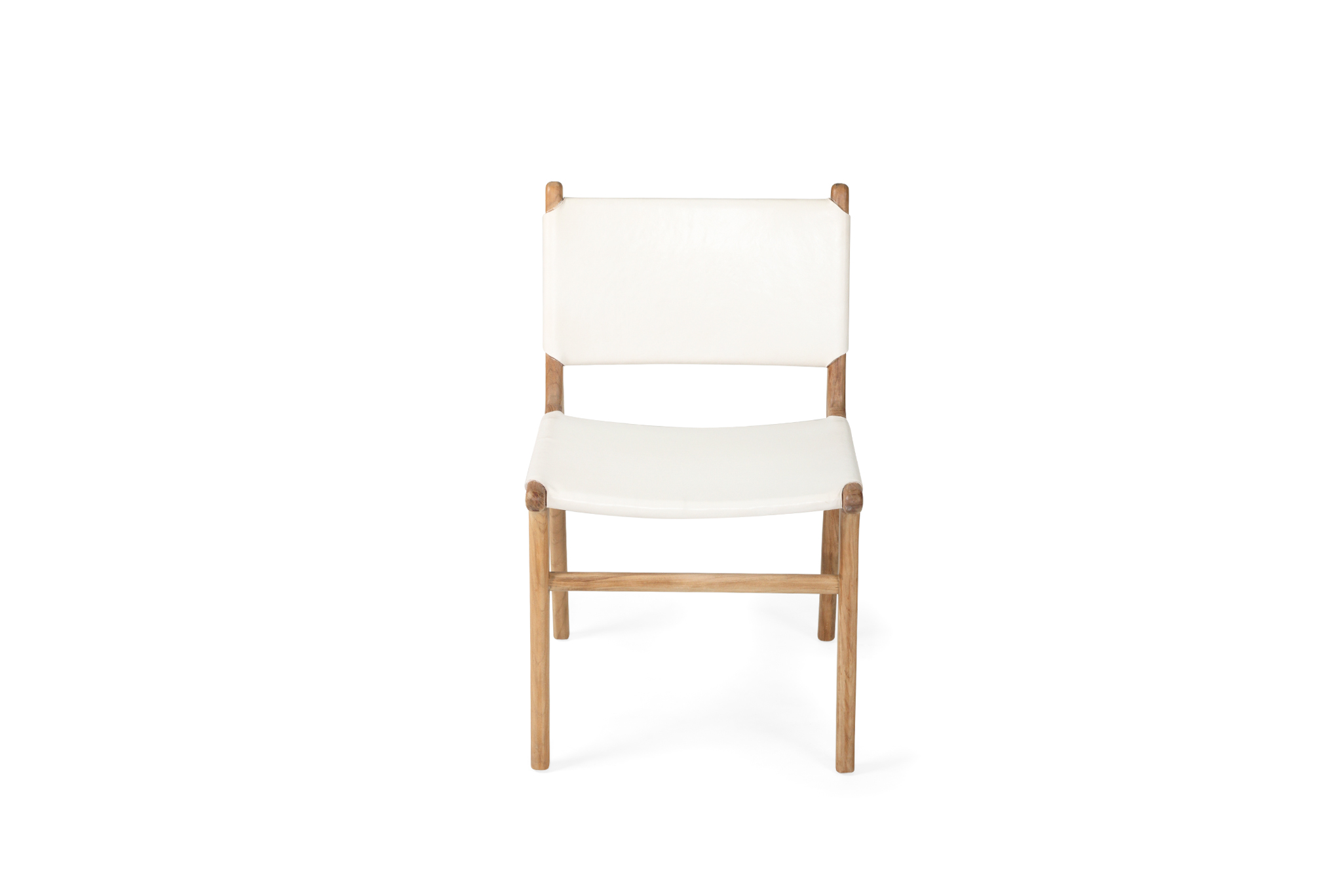 Pasadena Leather Side Chair - White - Image 4