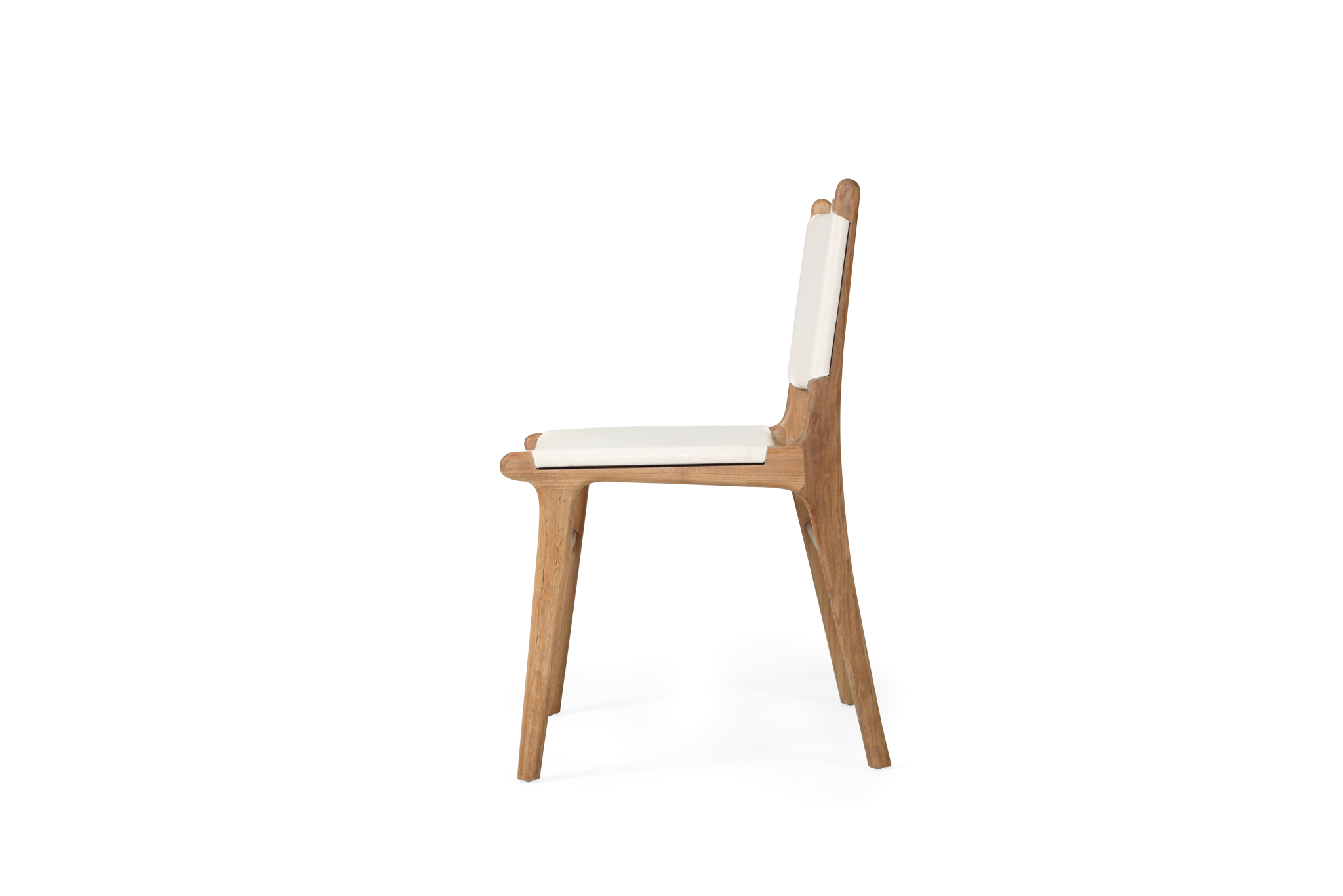 Pasadena Leather Side Chair - White - Image 5