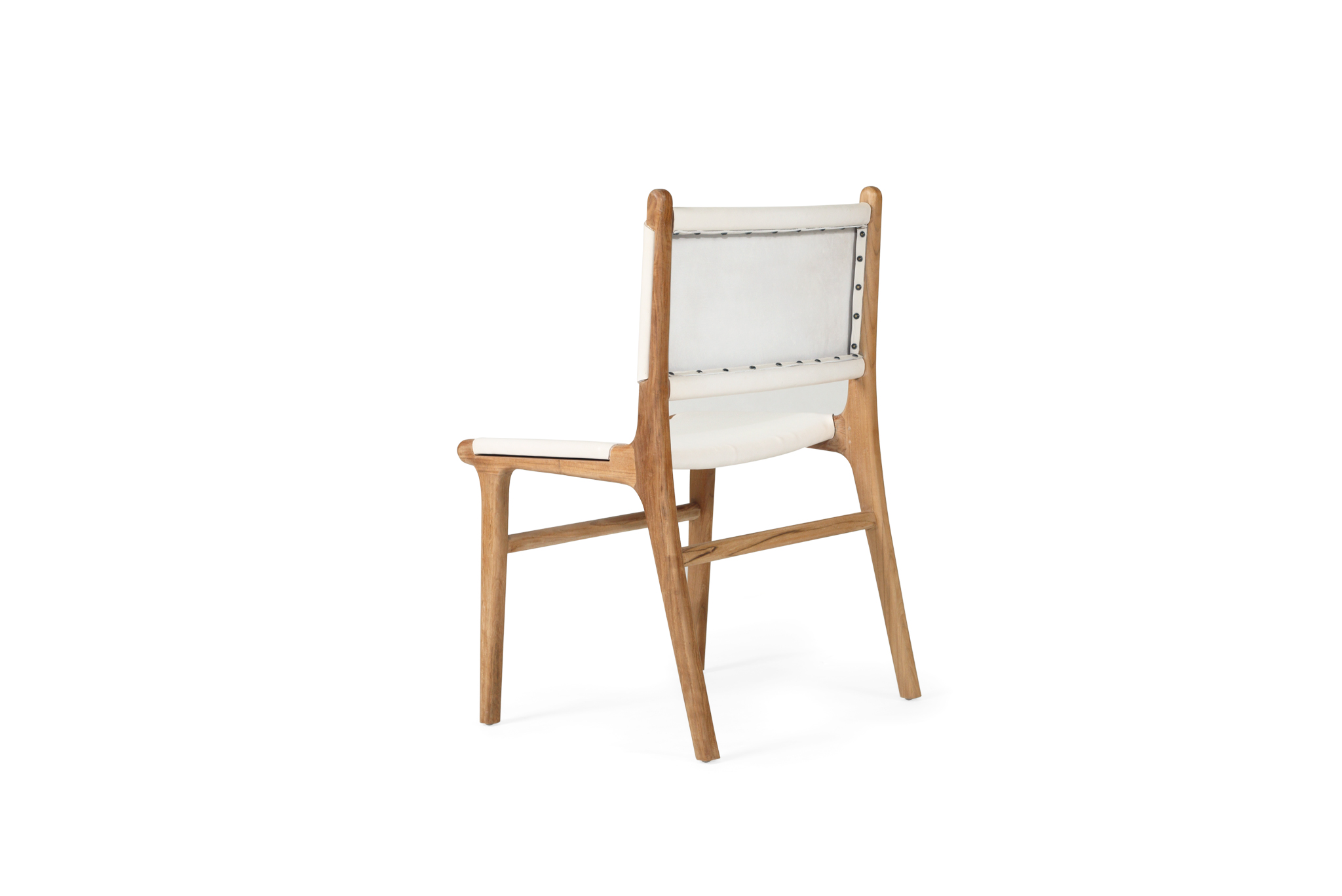 Pasadena Leather Side Chair - White - Image 6