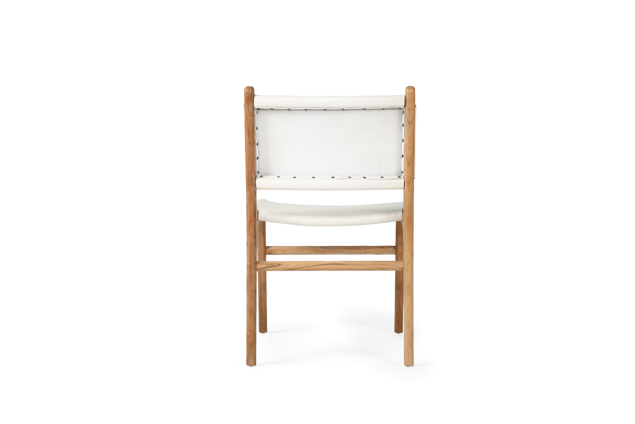Pasadena Leather Side Chair - White - Image 7