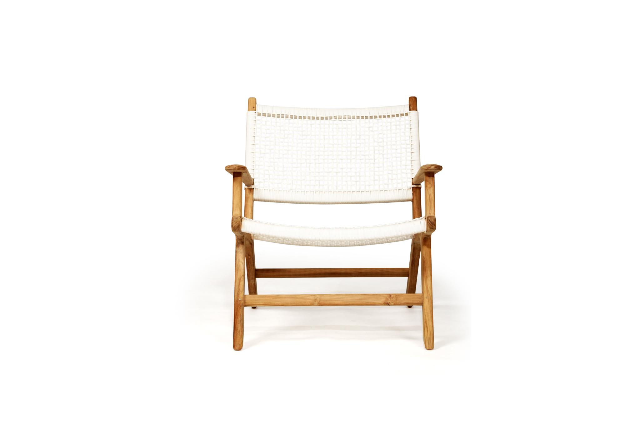 Zen Lazy Arm Chair - White - Image 3