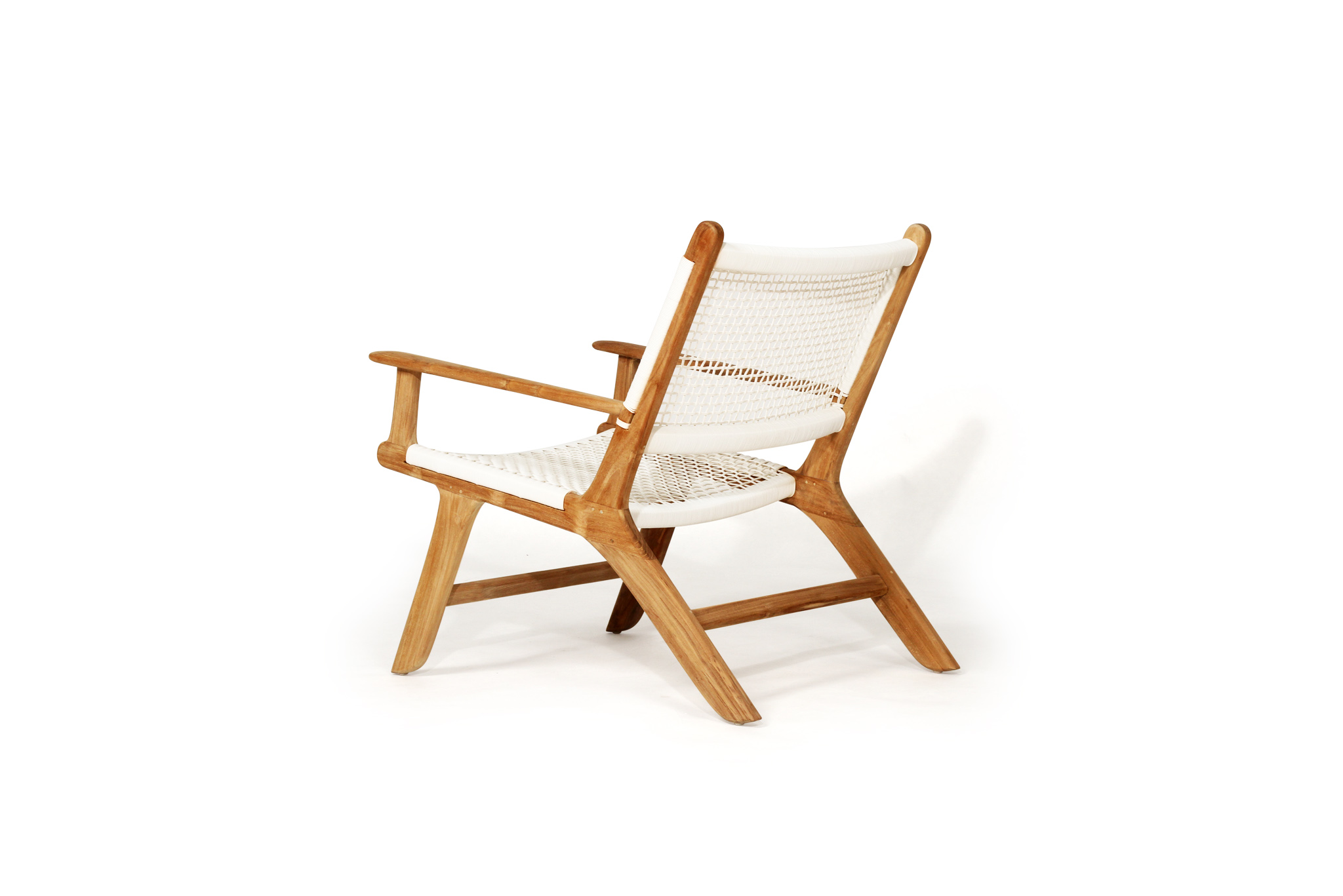 Zen Lazy Arm Chair - White - Image 5