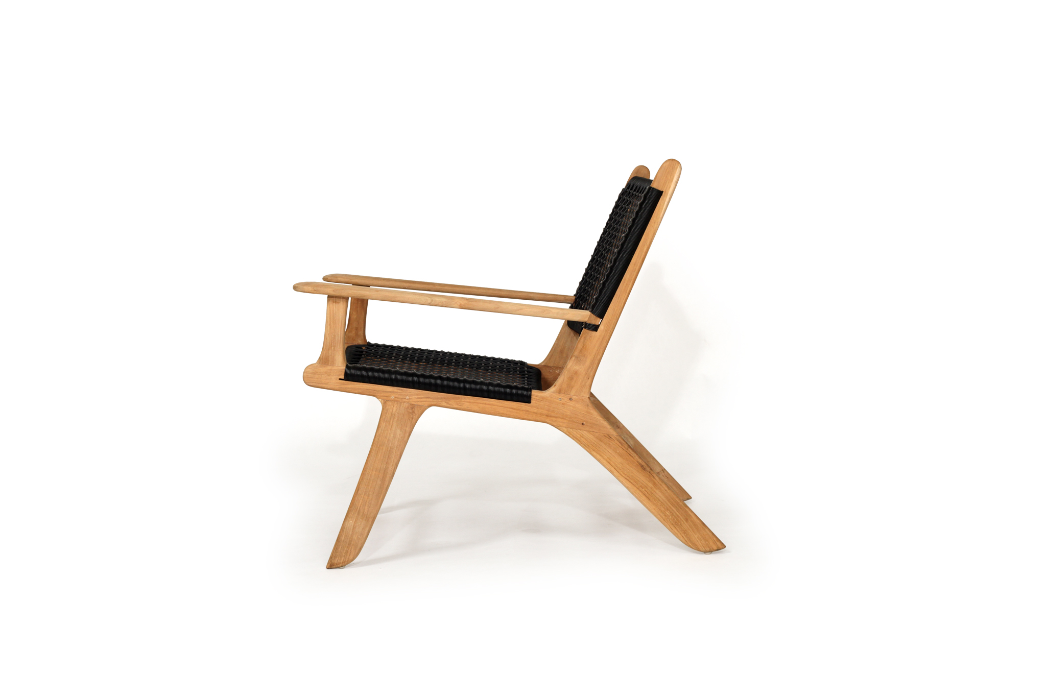 Zen Lazy Arm Chair - Black - Image 3