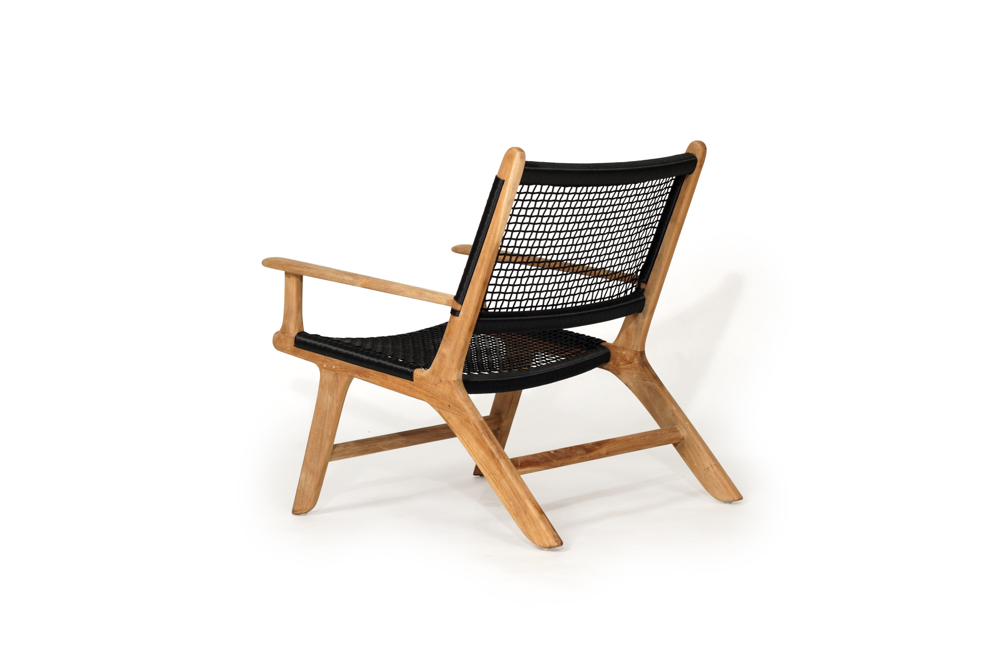Zen Lazy Arm Chair - Black - Image 4