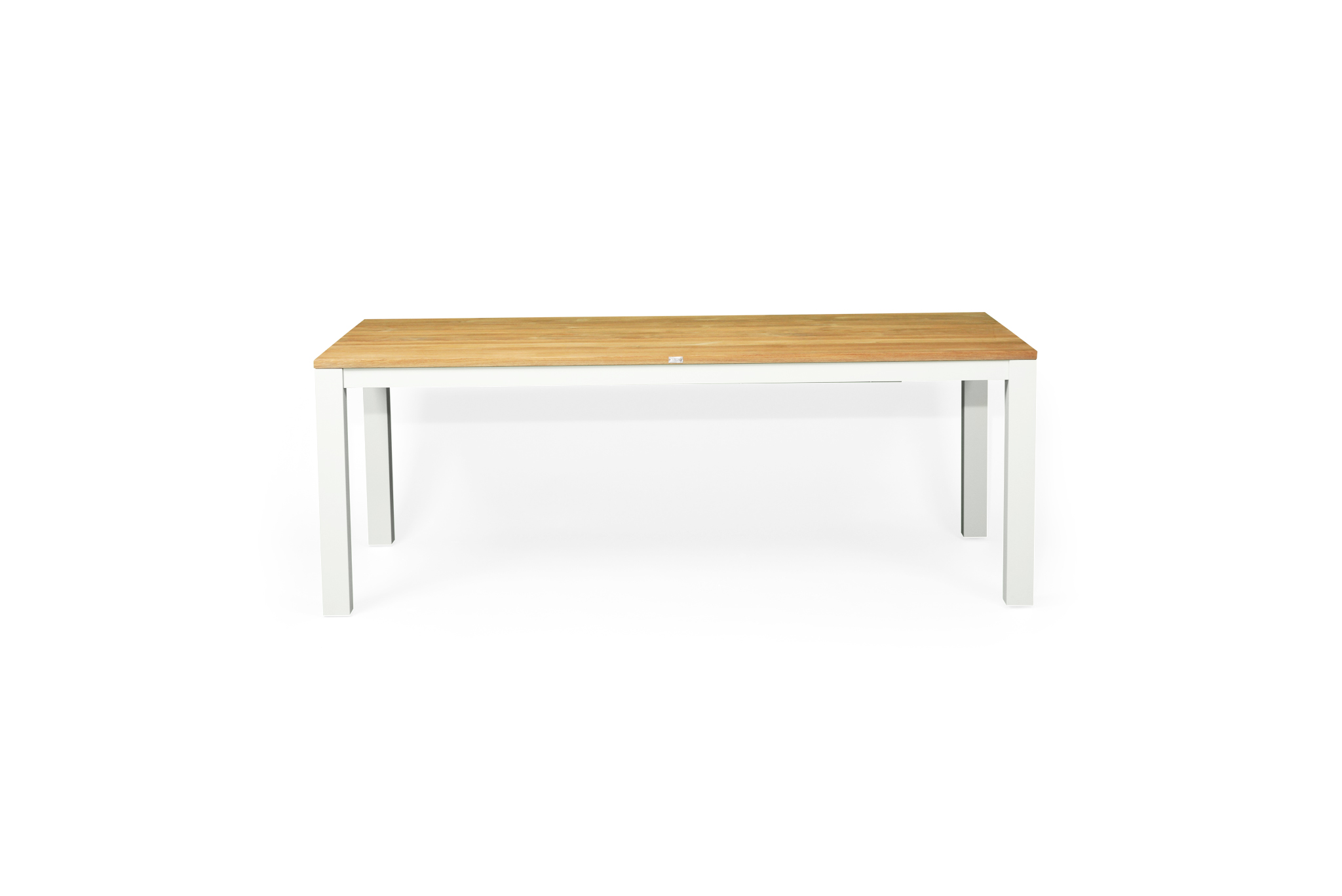 Carmel Outdoor Extension Table 3.1m - Pearl White Powder Coated Legs - Image 8