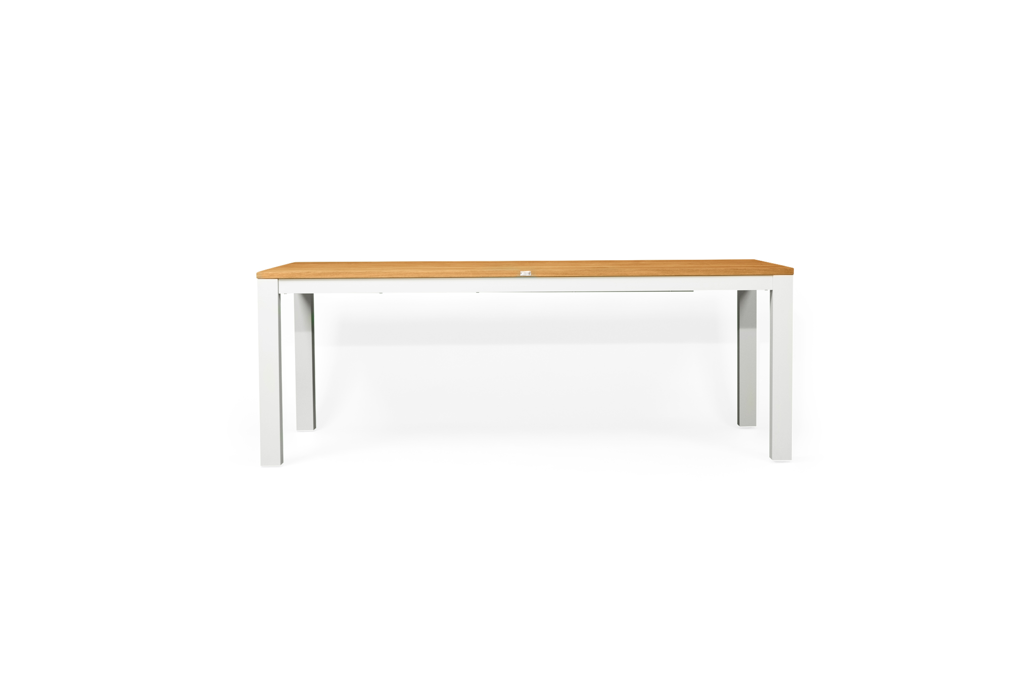 Carmel Outdoor Extension Table 3.1m - Pearl White Powder Coated Legs