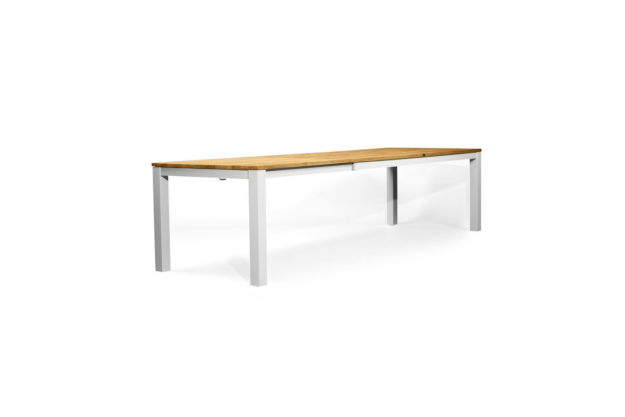 Carmel Outdoor Extension Table 3.1m - Pearl White Powder Coated Legs - Image 12