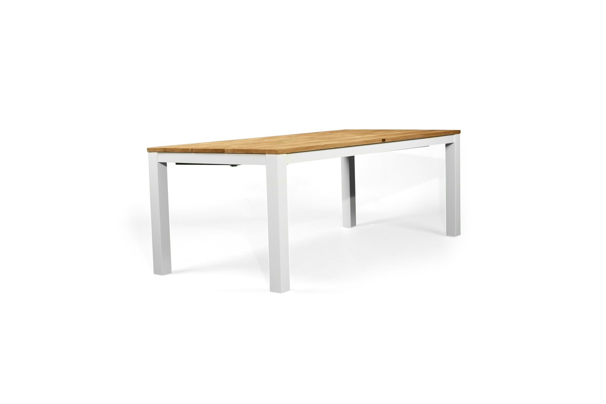 Carmel Outdoor Extension Table 3.1m - Pearl White Powder Coated Legs - Image 6
