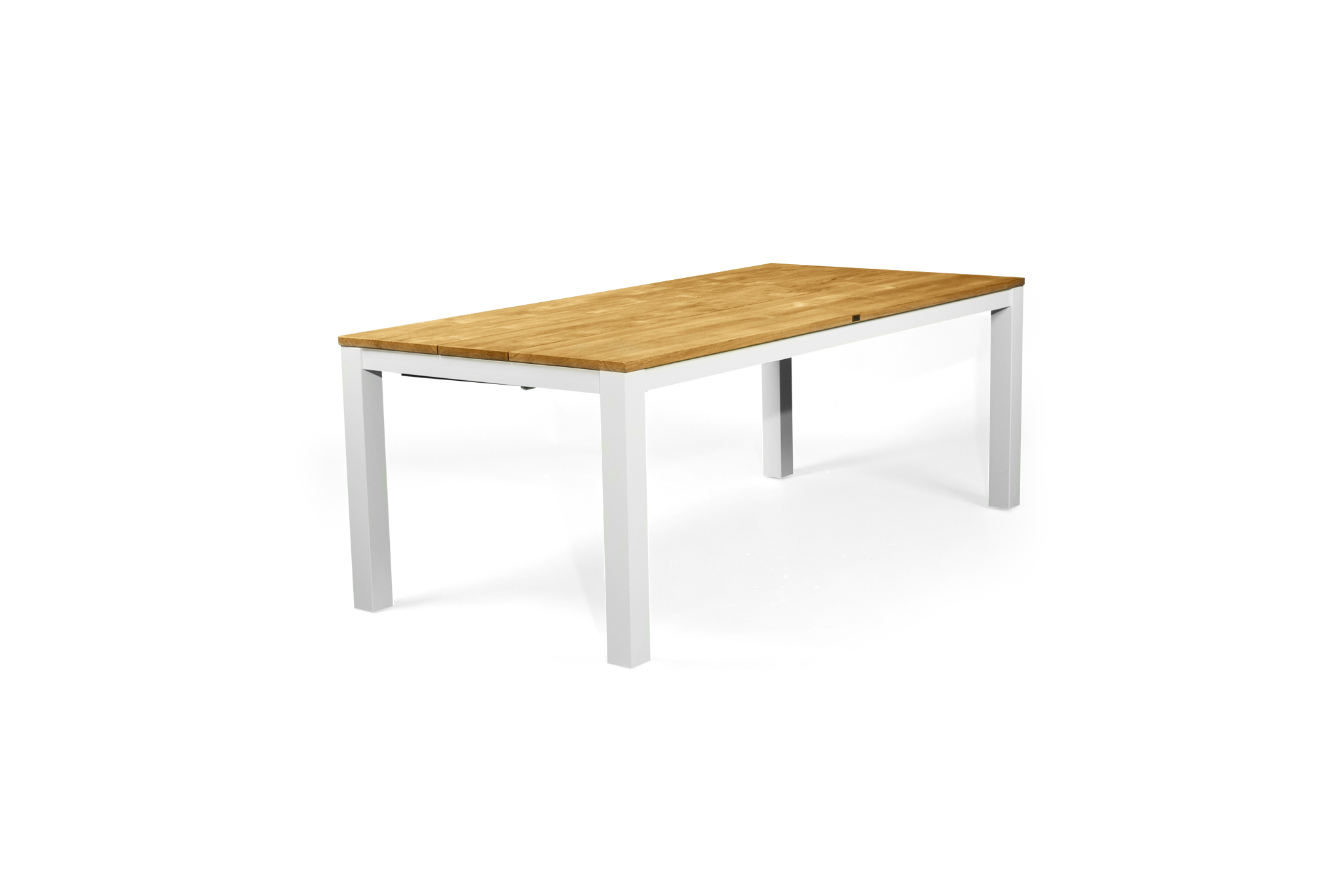 Carmel Outdoor Extension Table 3.1m - Pearl White Powder Coated Legs - Image 7