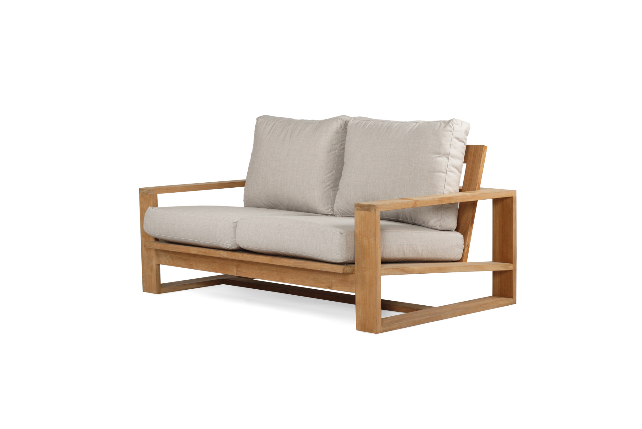 Double Island Outdoor Sofa - 2 Seater (Canvas Natural, Cast Slate or Cast Silver Upholstery) - Image 2