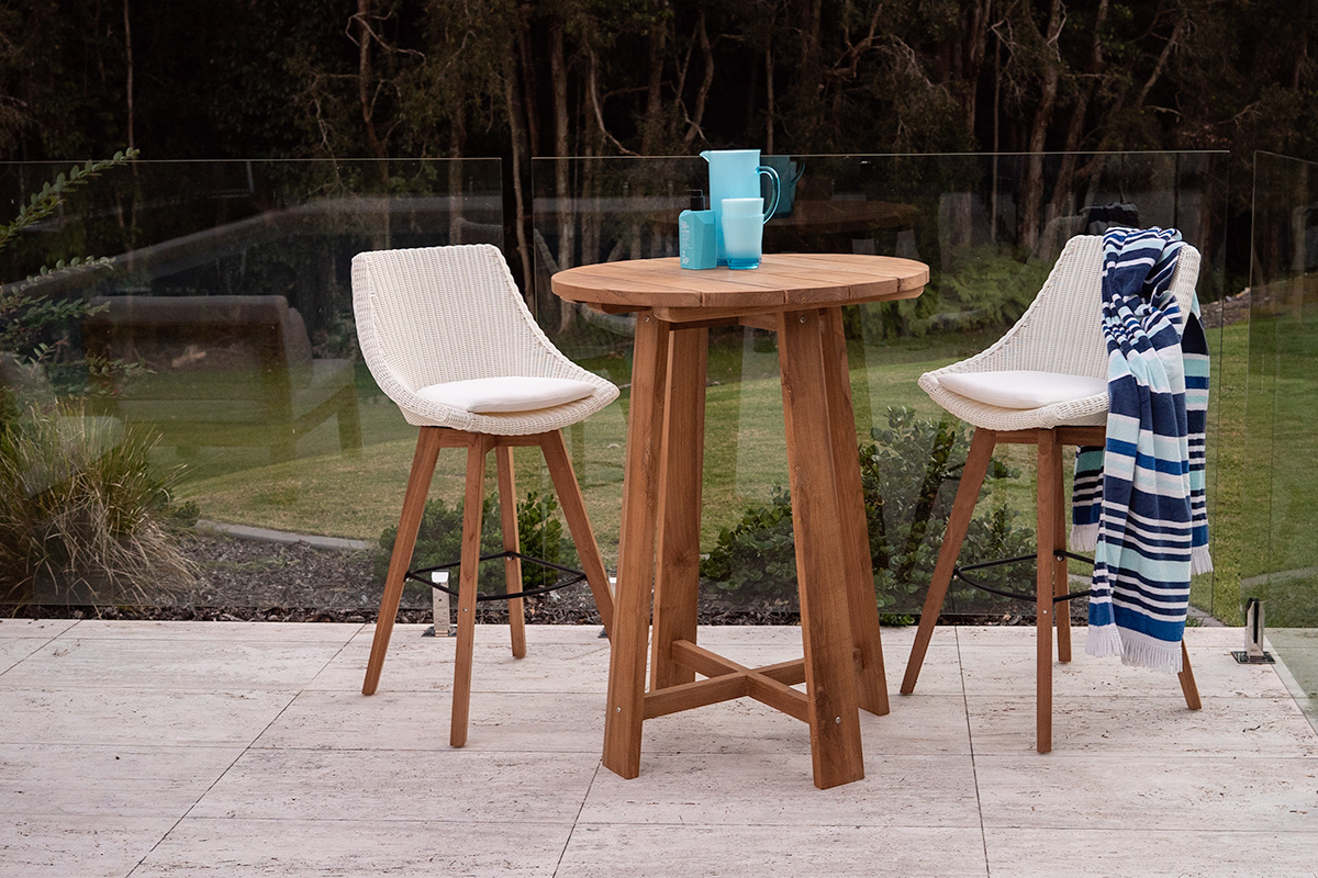 Oceanic Outdoor Bar Stool - White - Image 2