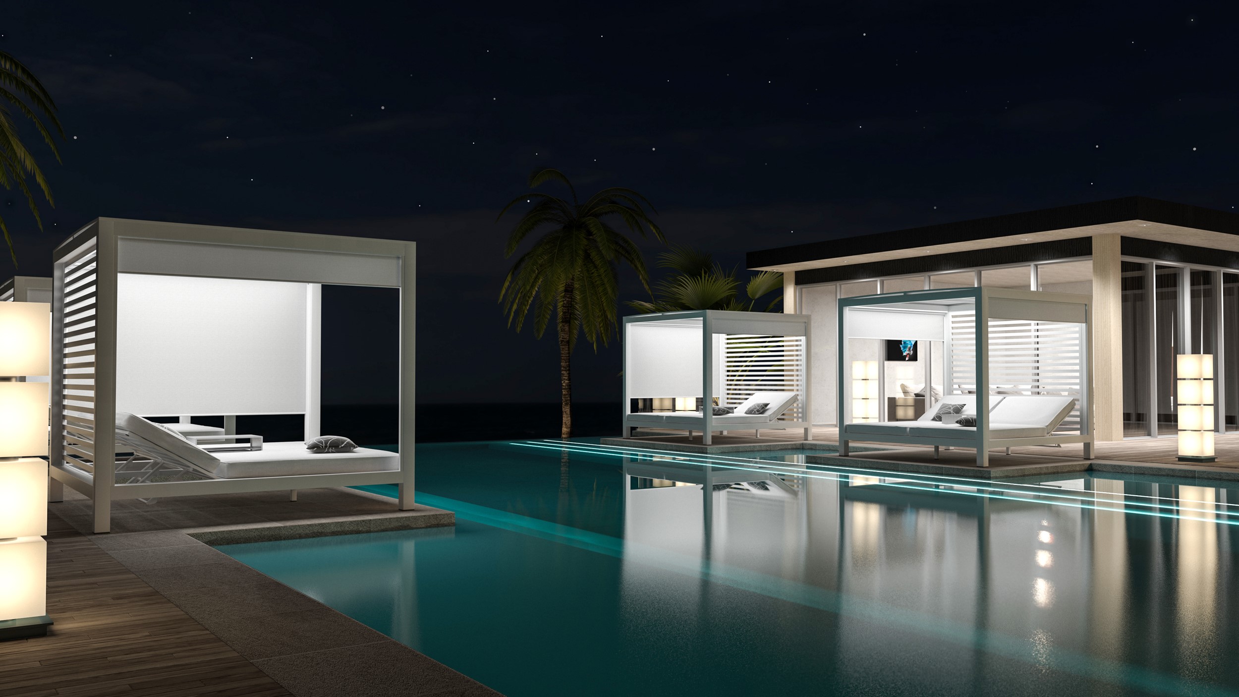 Santorini Double Daybed Villa - Asteroid Black (Charcoal) - Image 4