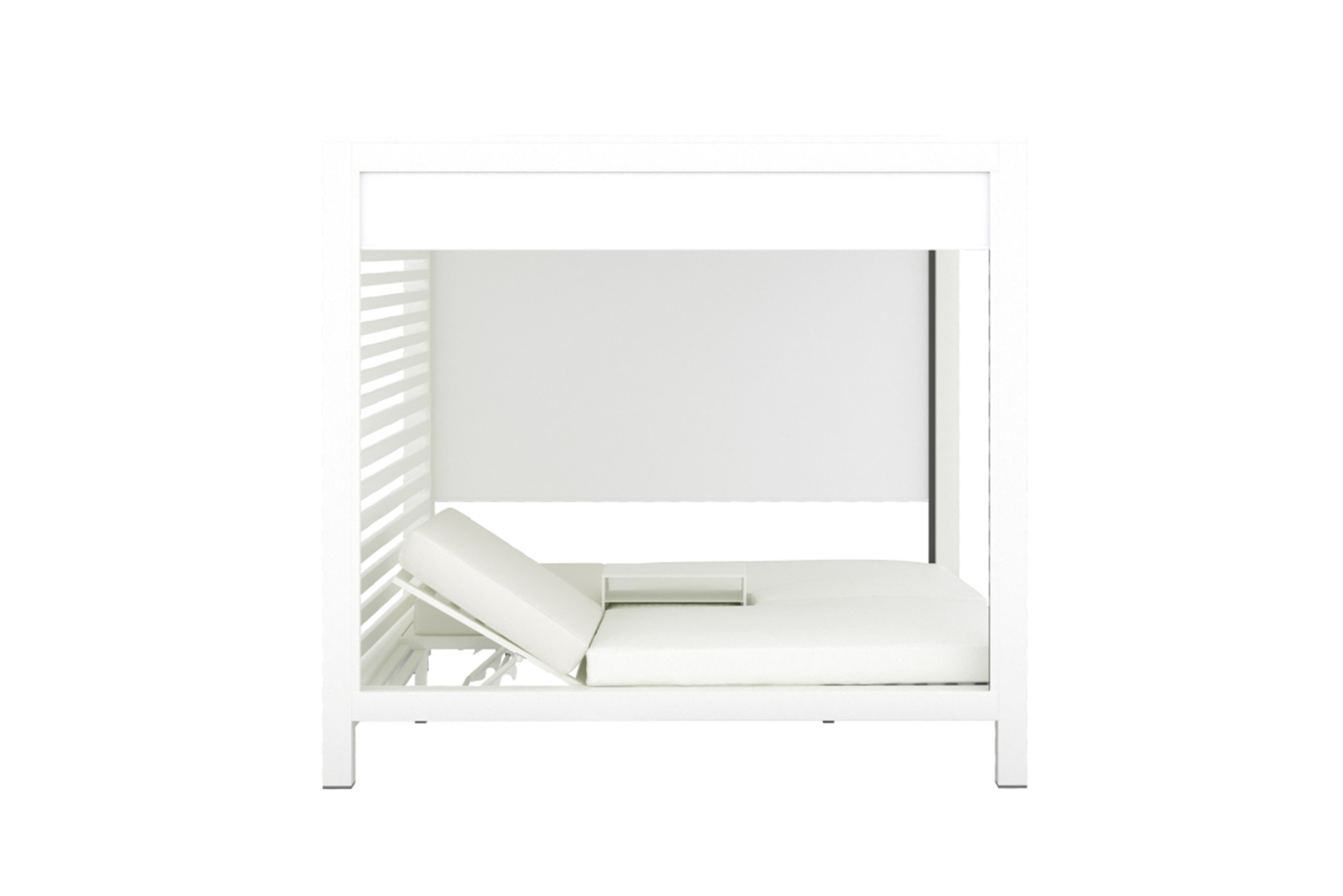 Santorini Double Daybed Villa - Pearl White - Image 3