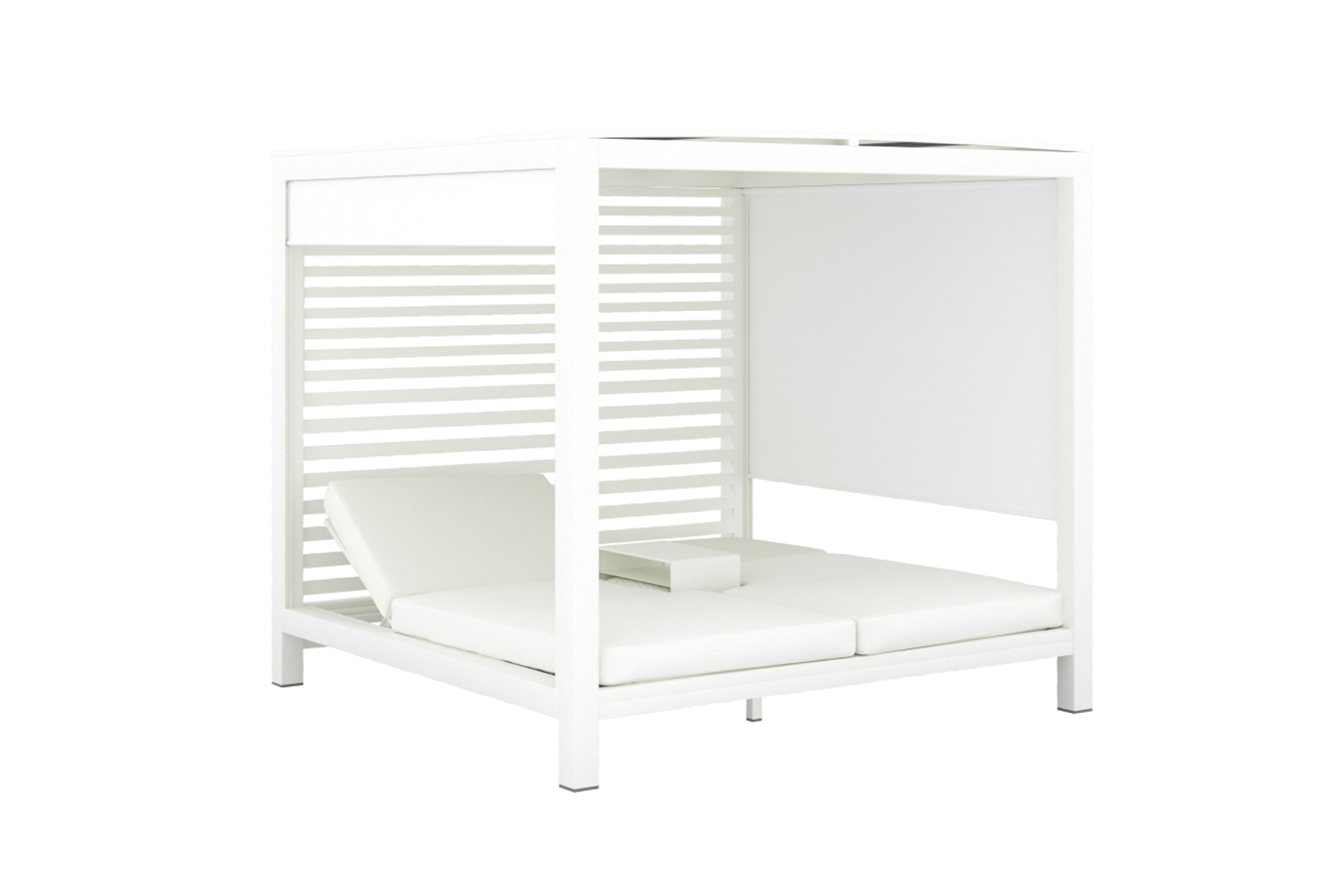 Santorini Double Daybed Villa - Pearl White