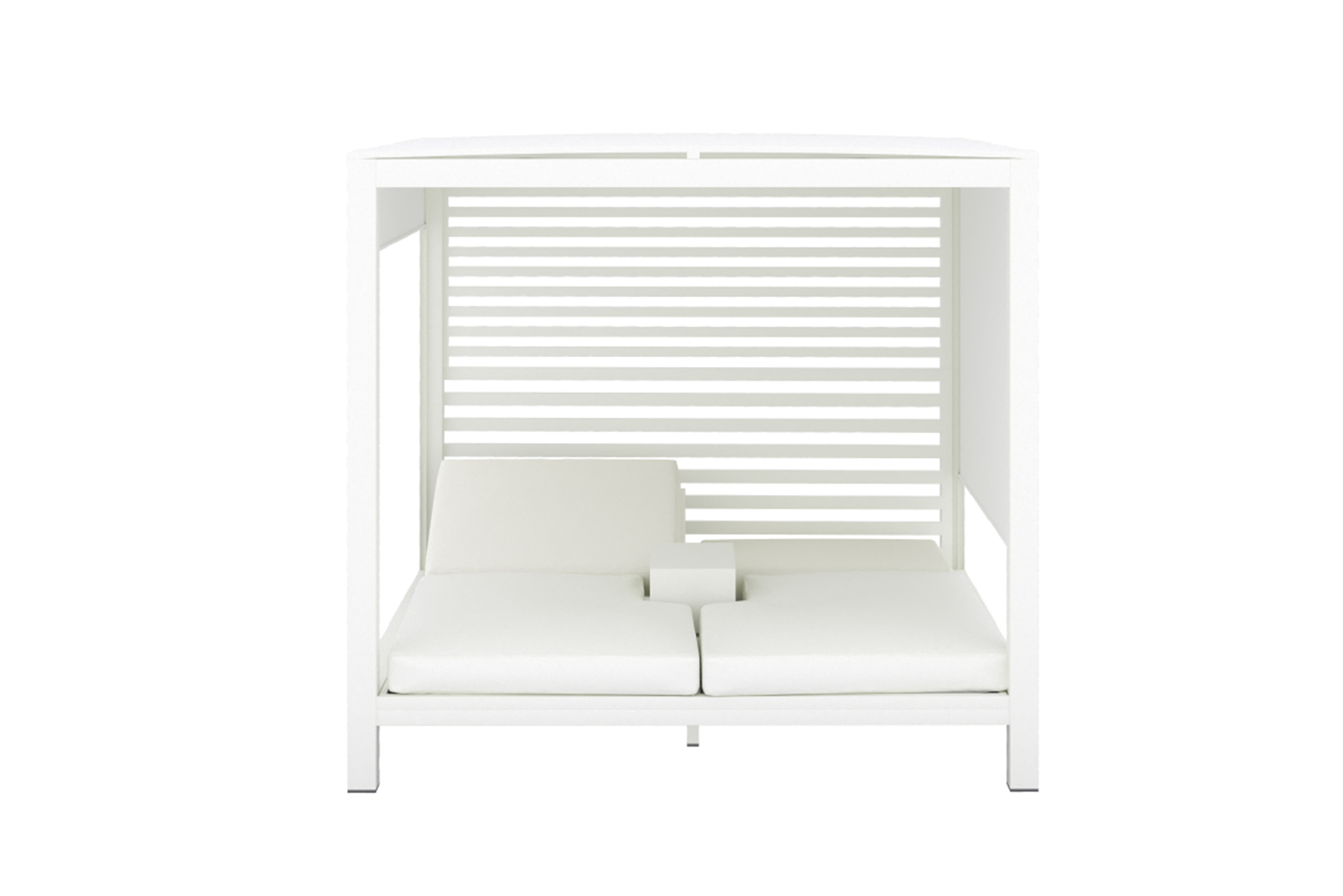 Santorini Double Daybed Villa - Pearl White - Image 4