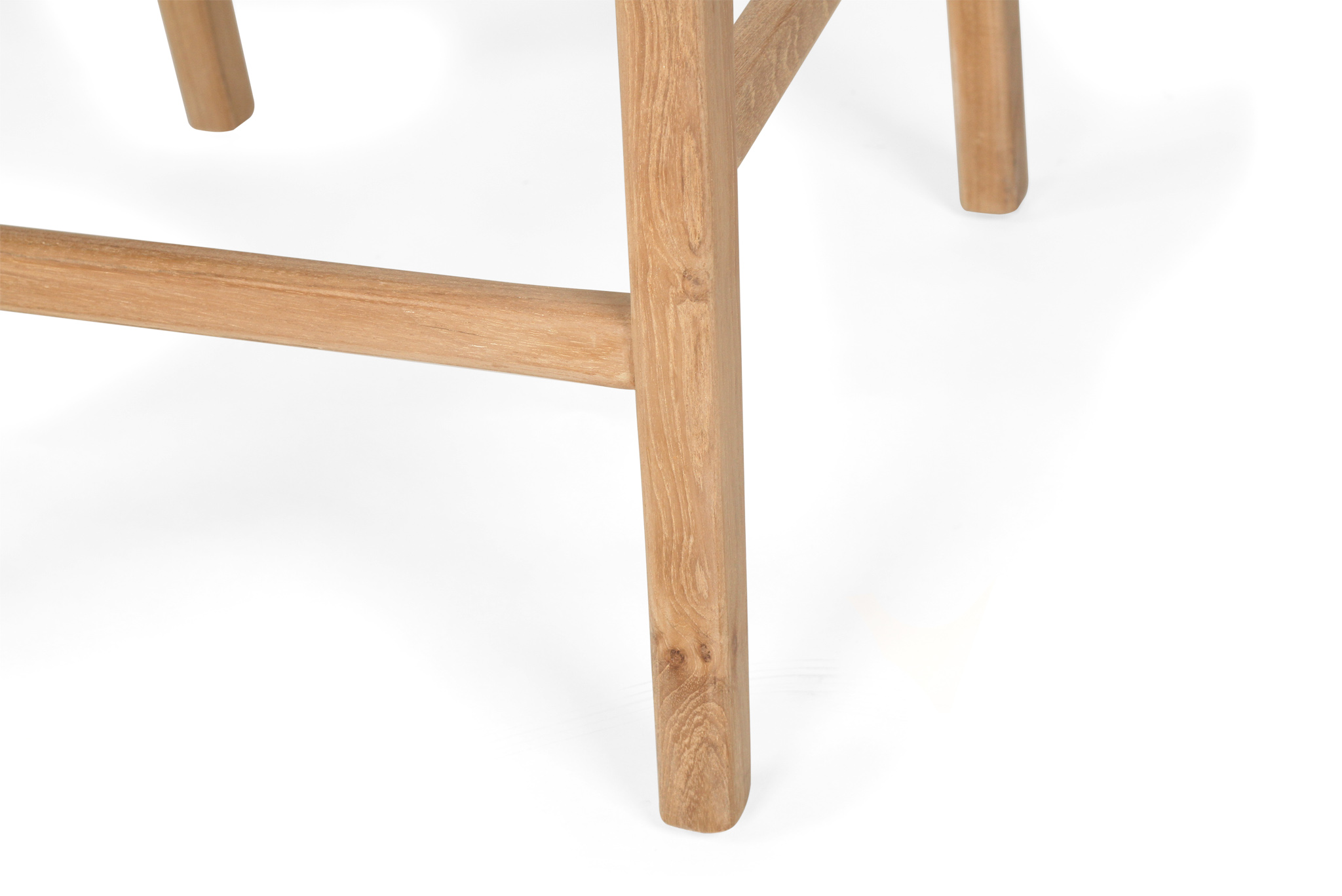 Pasadena Leather Counter Stool - White - Woven - Image 9