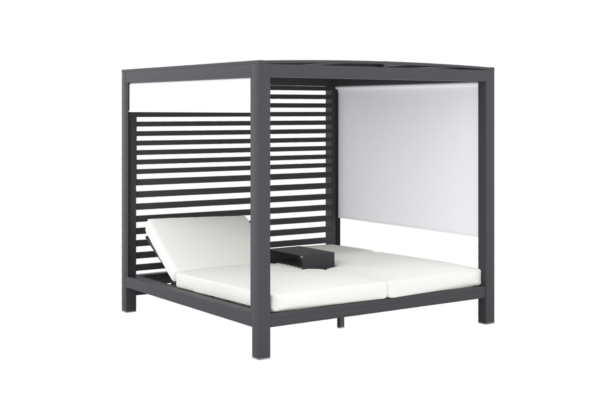 Santorini Double Daybed Villa - Asteroid Black (Charcoal)