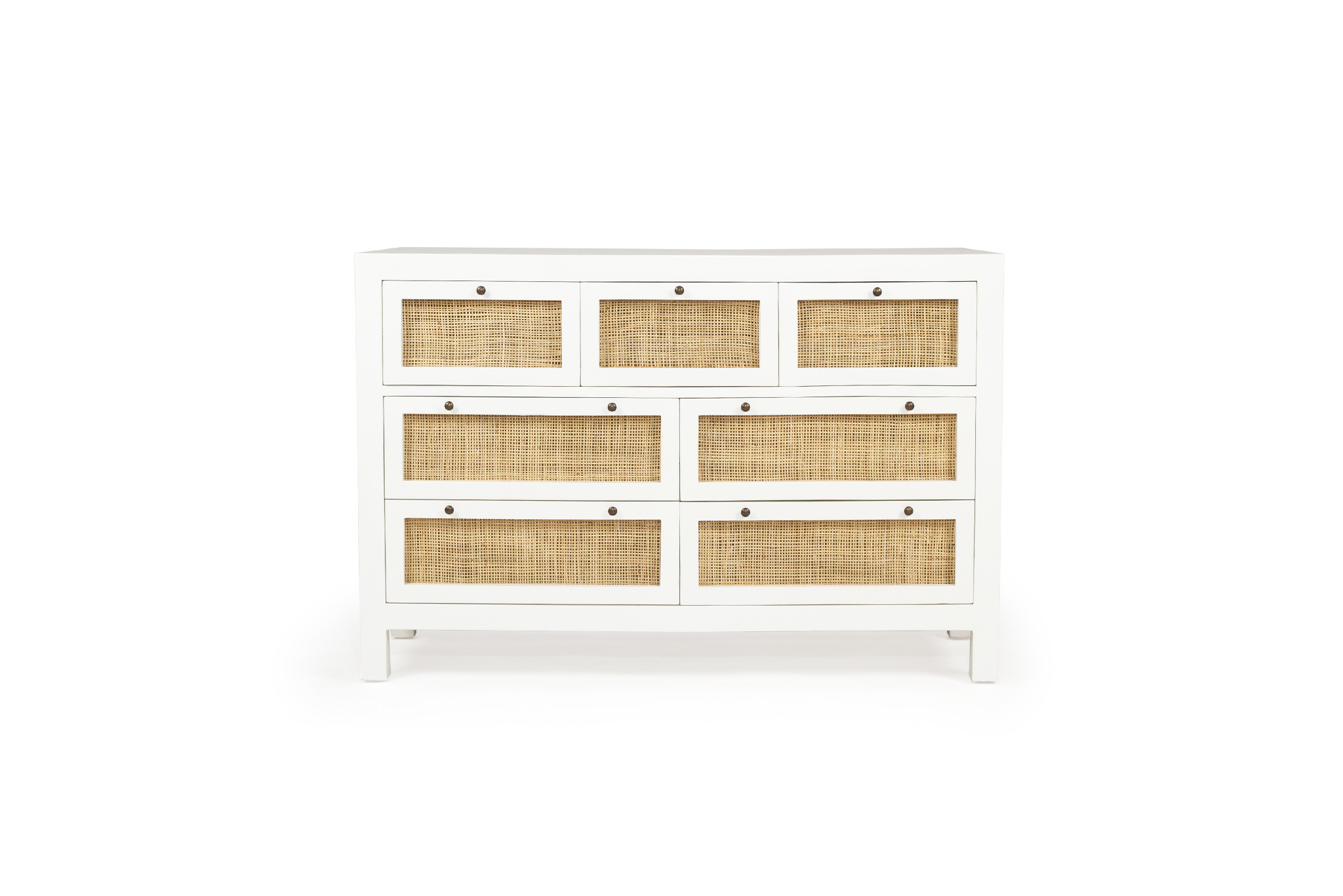 Charlie Chest Of Drawers - White (Square Mesh)