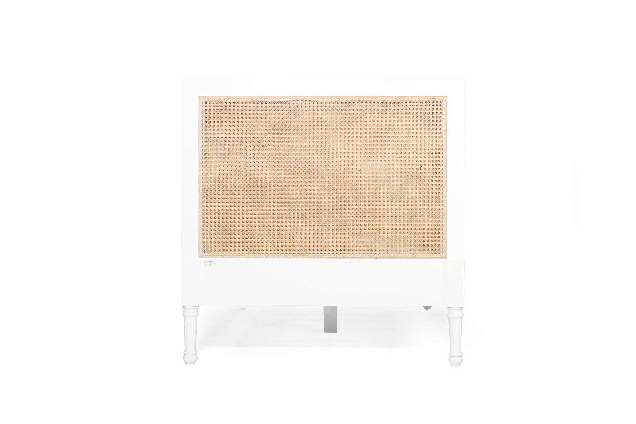 Hamilton Cane Bed - King Single Size - Low End - White - Image 7