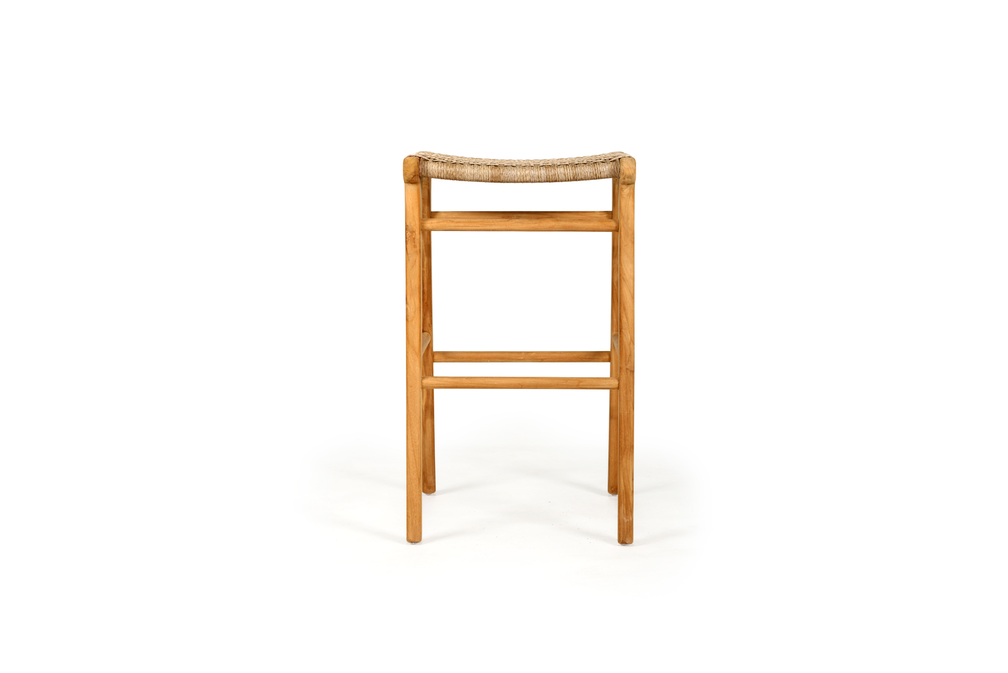 Zen Backless Bar Stool - Washed Grey