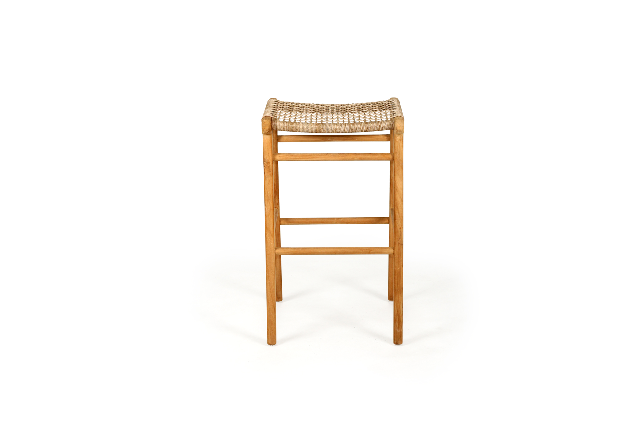 Zen Backless Bar Stool - Washed Grey - Image 5