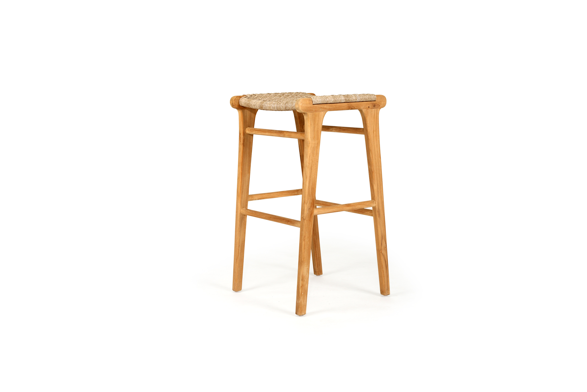Zen Backless Bar Stool - Washed Grey - Image 2