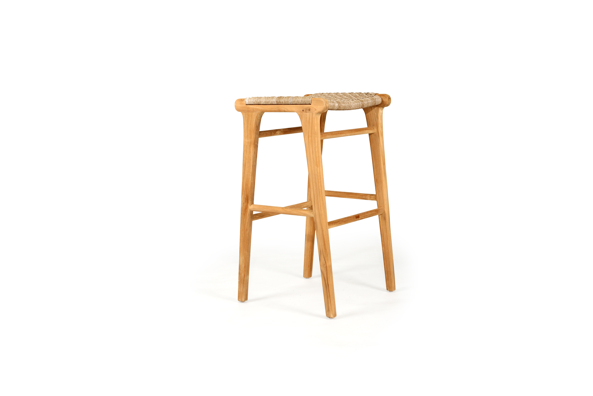 Zen Backless Bar Stool - Washed Grey - Image 4