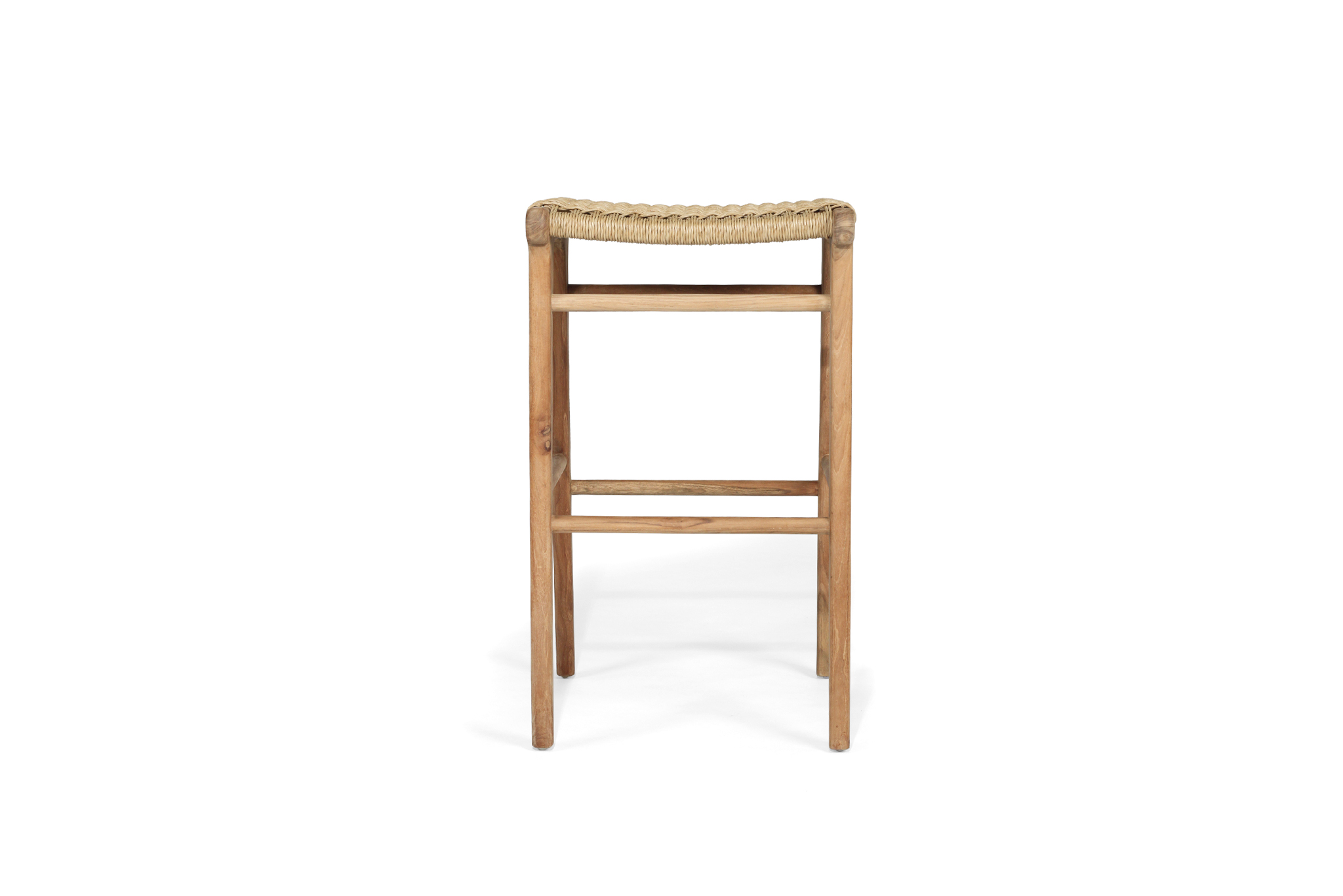 Zen Backless Bar Stool - Sand - Close Weave