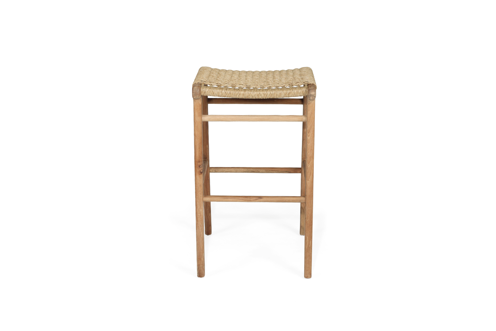 Zen Backless Bar Stool - Sand - Close Weave - Image 3