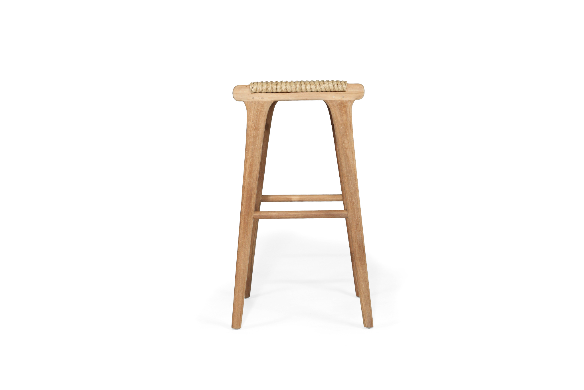 Zen Backless Bar Stool - Sand - Close Weave - Image 4
