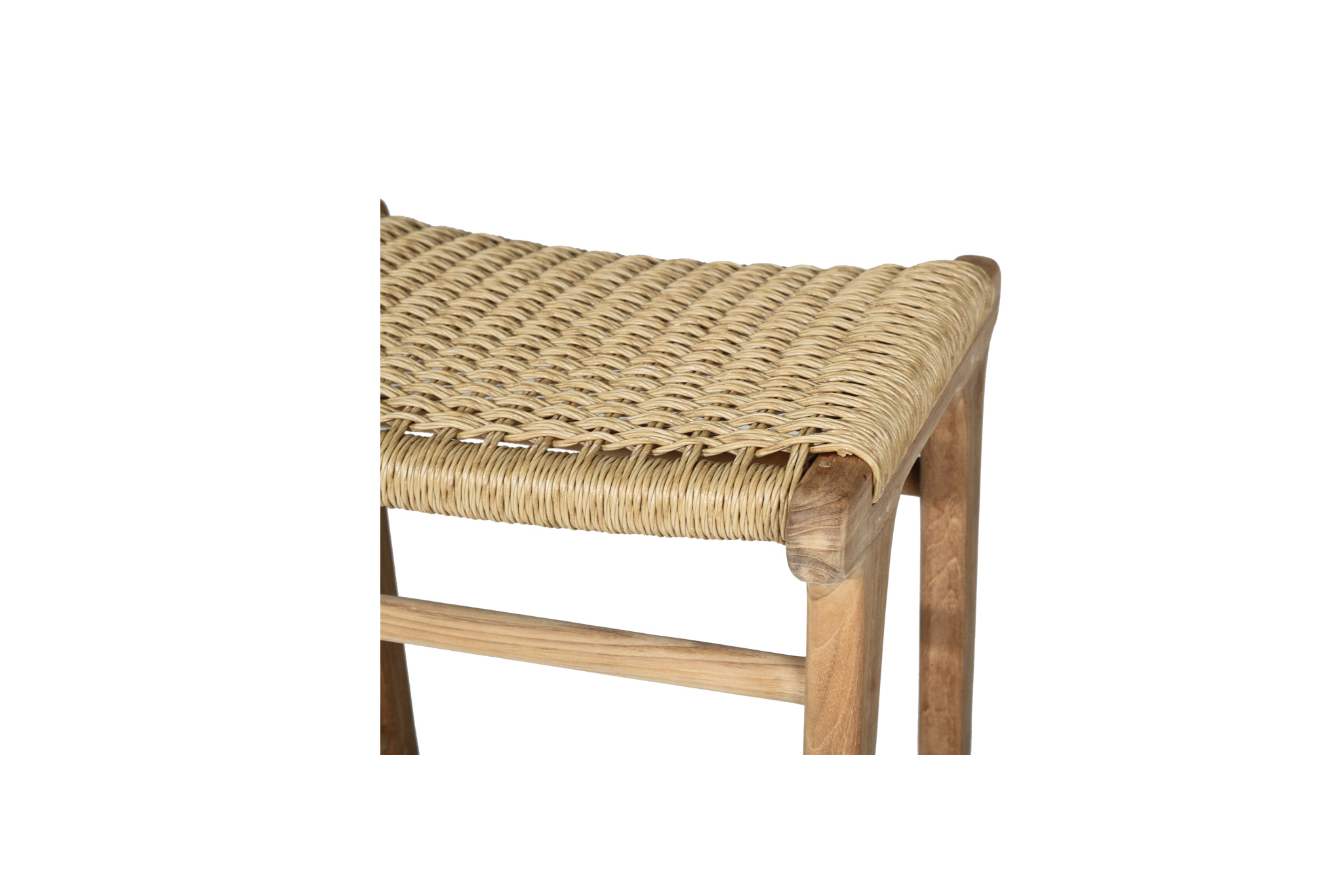 Zen Backless Bar Stool - Sand - Close Weave - Image 5