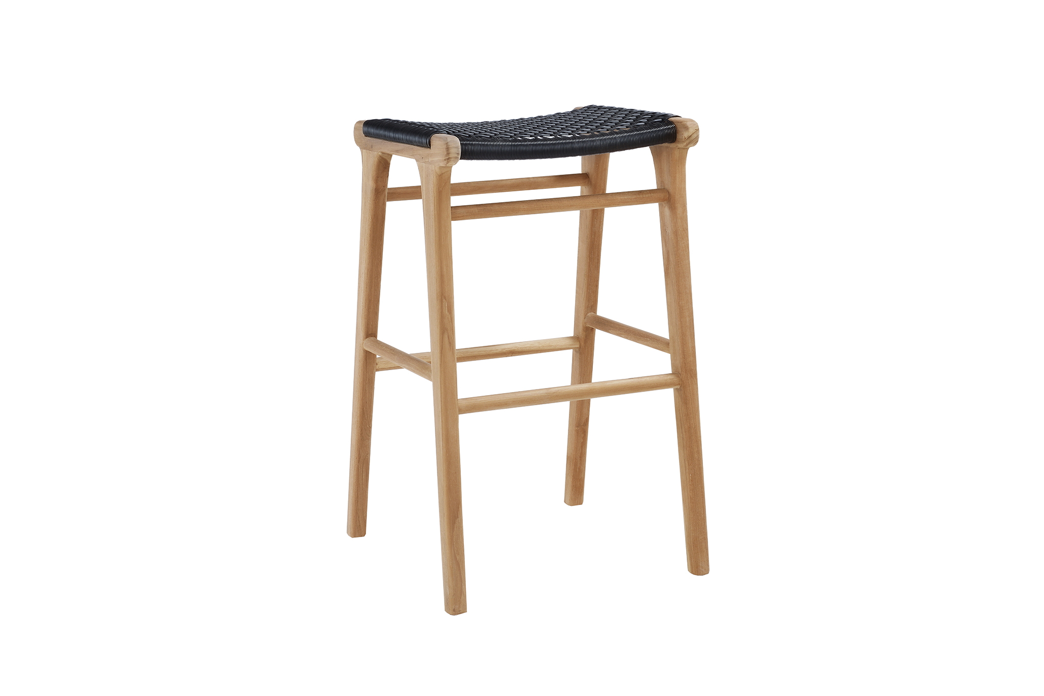 Zen Backless Bar Stool - Black - Image 2