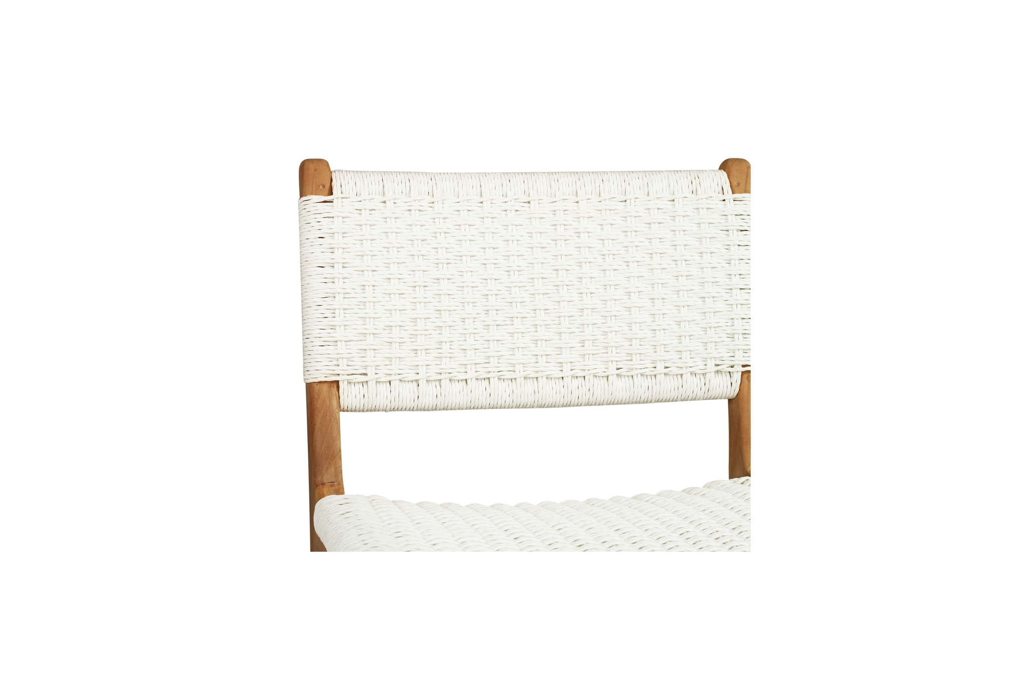 Zen Counter Stool - White (Close Weave) - Image 8