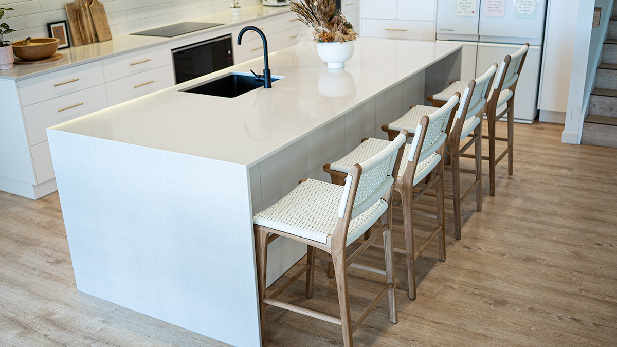 Zen Counter Stool - White (Close Weave) - Image 12