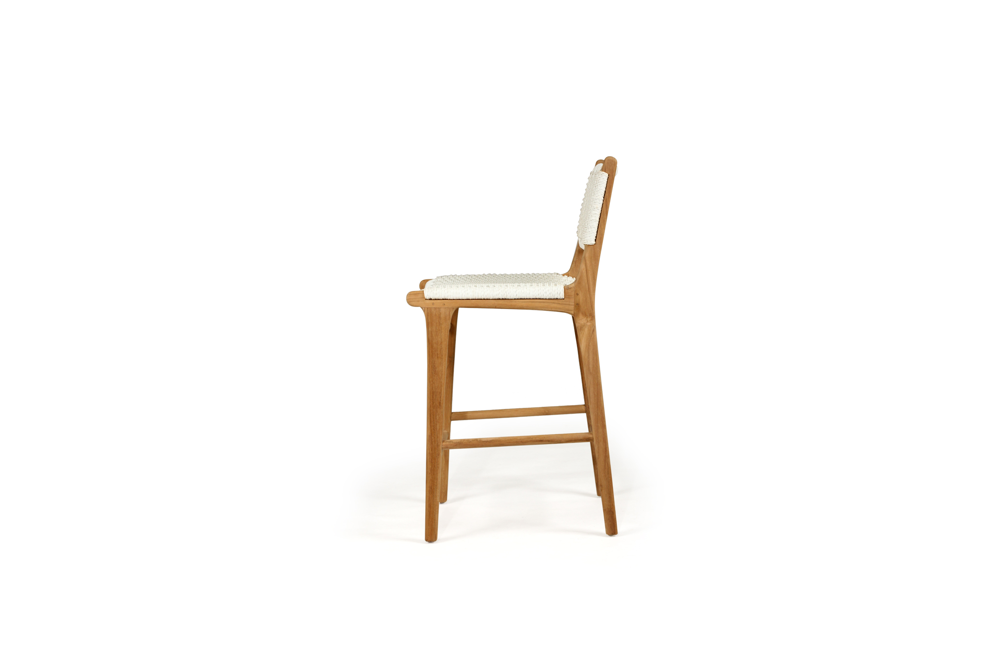 Zen Counter Stool - White (Close Weave) - Image 4