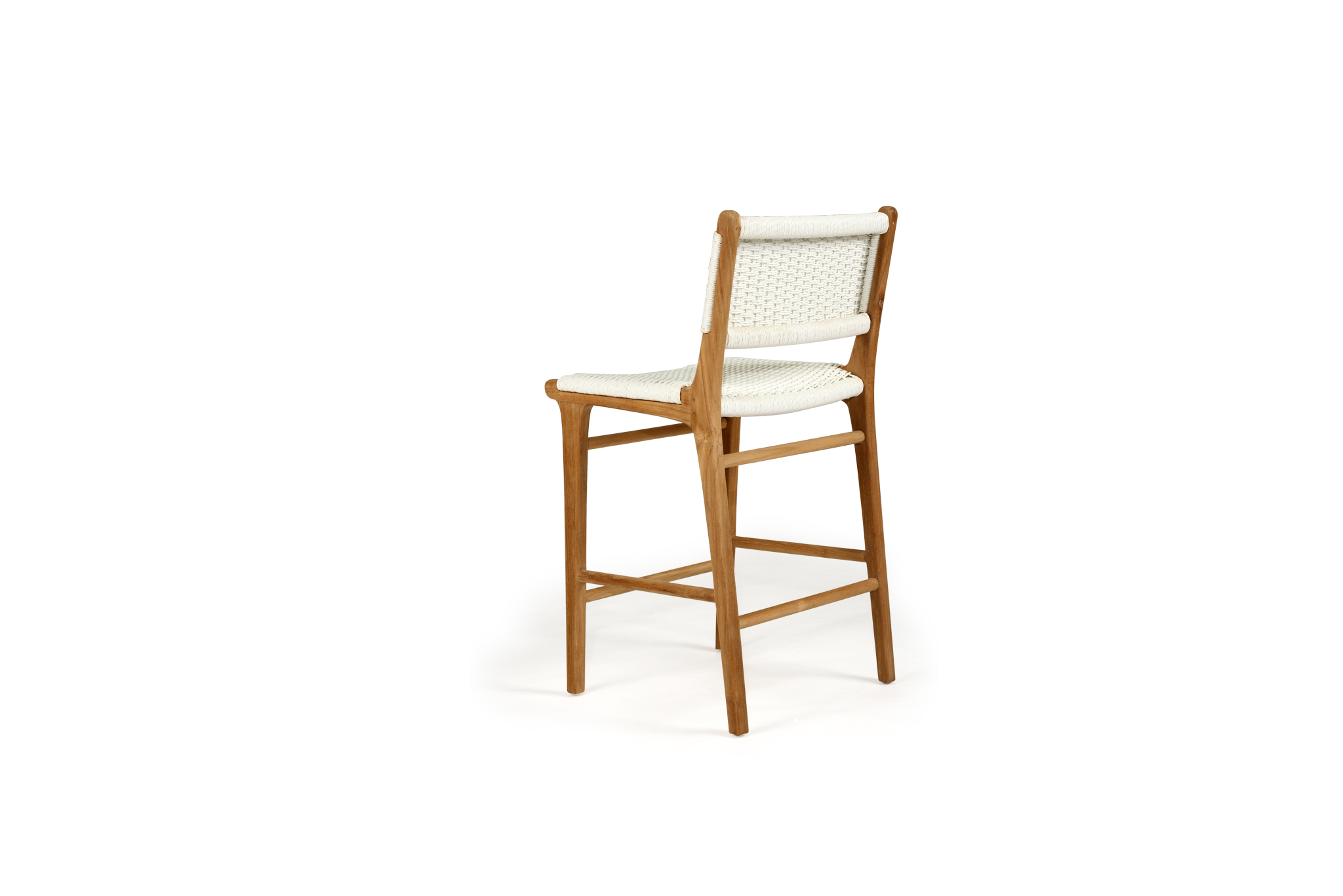 Zen Counter Stool - White (Close Weave) - Image 5