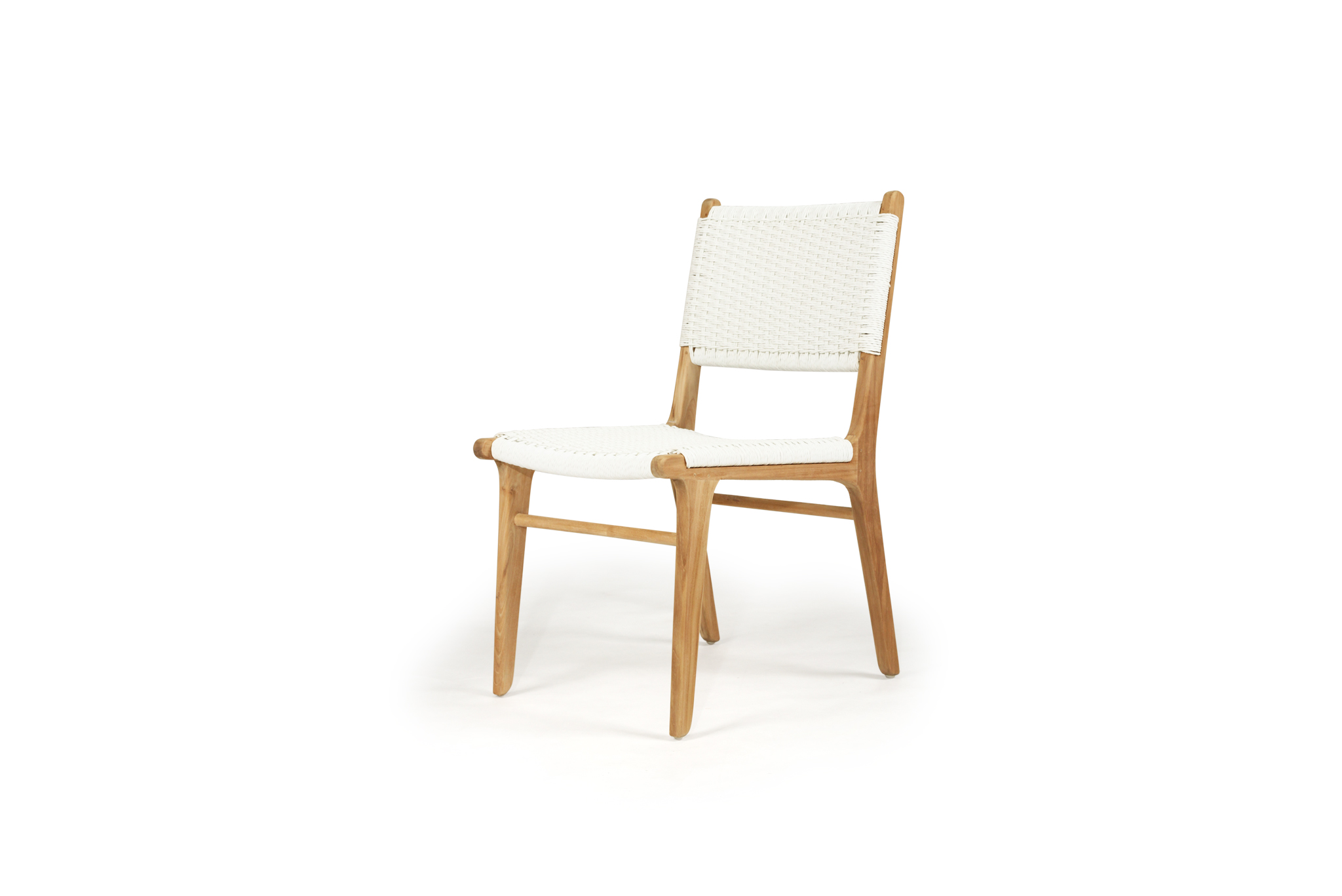 Zen Dining Chair - White (Close Weave) - Image 3