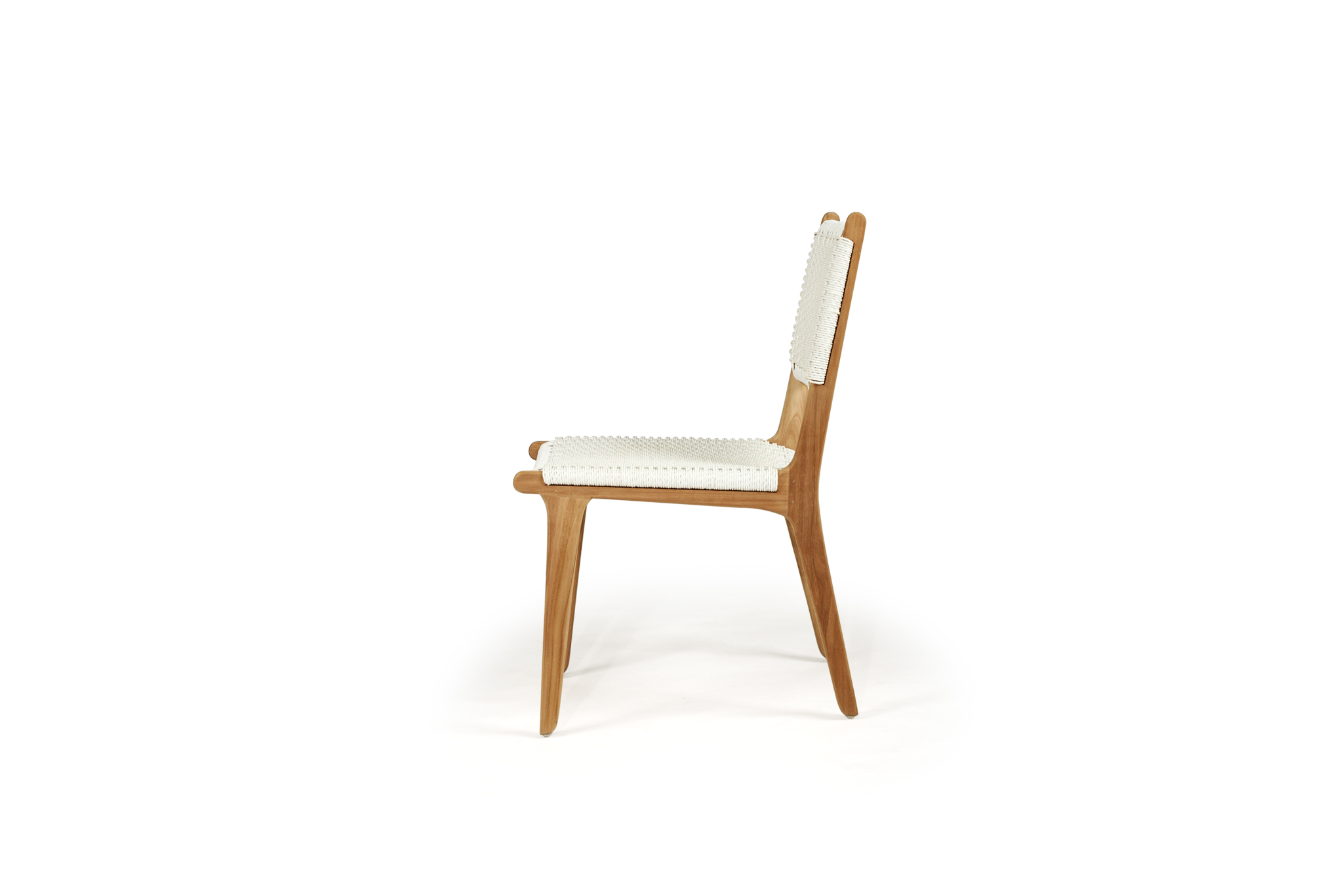 Zen Dining Chair - White (Close Weave) - Image 4