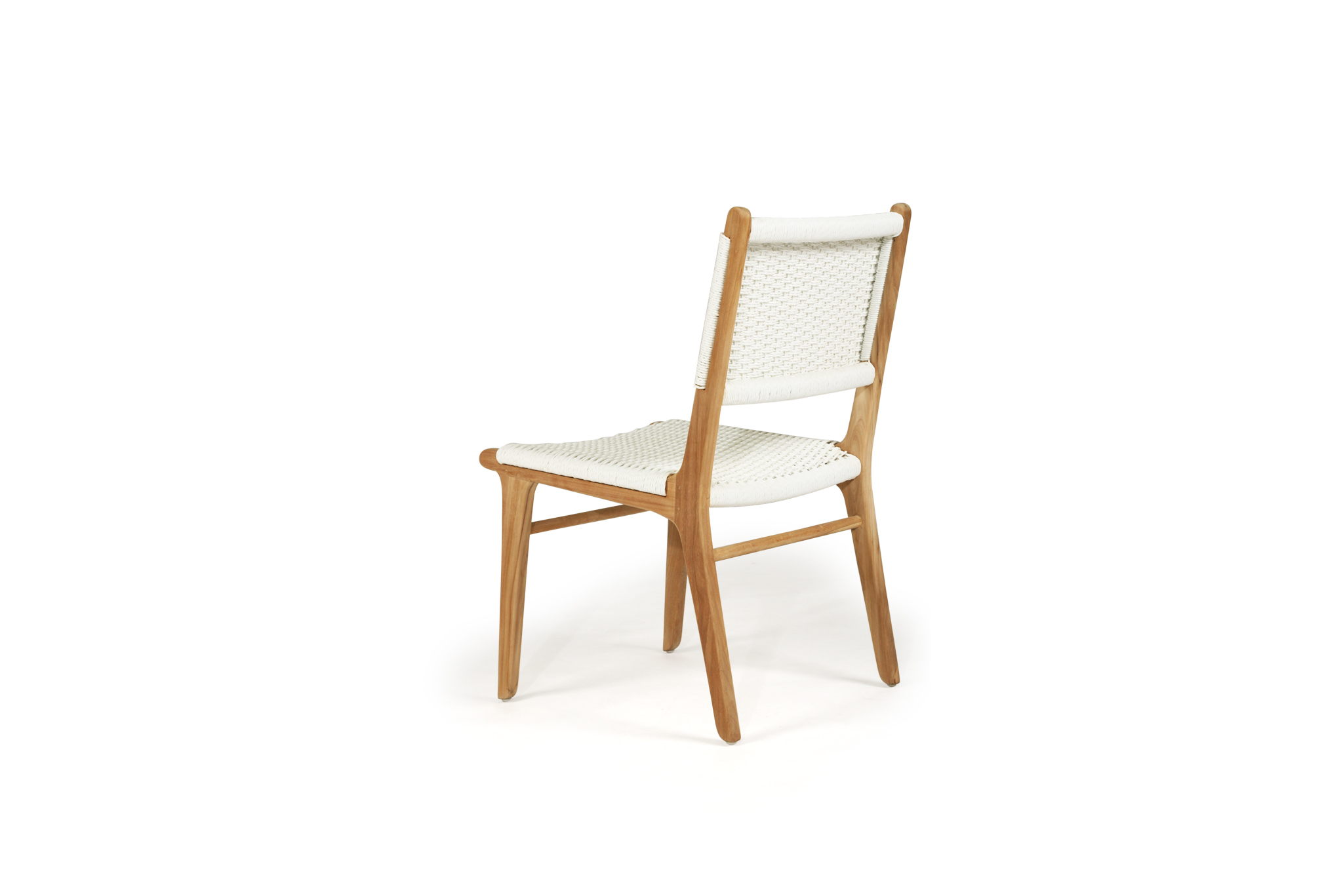 Zen Dining Chair - White (Close Weave) - Image 5