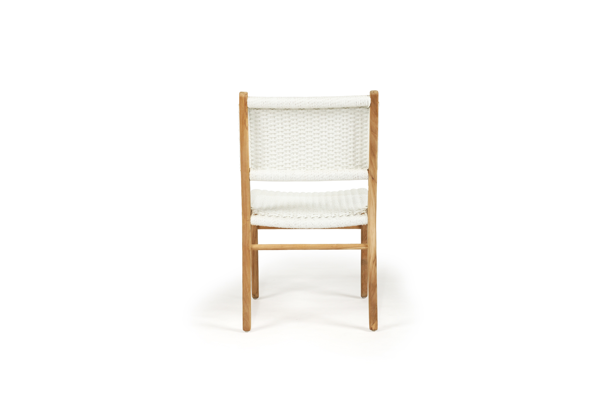 Zen Dining Chair - White (Close Weave) - Image 6