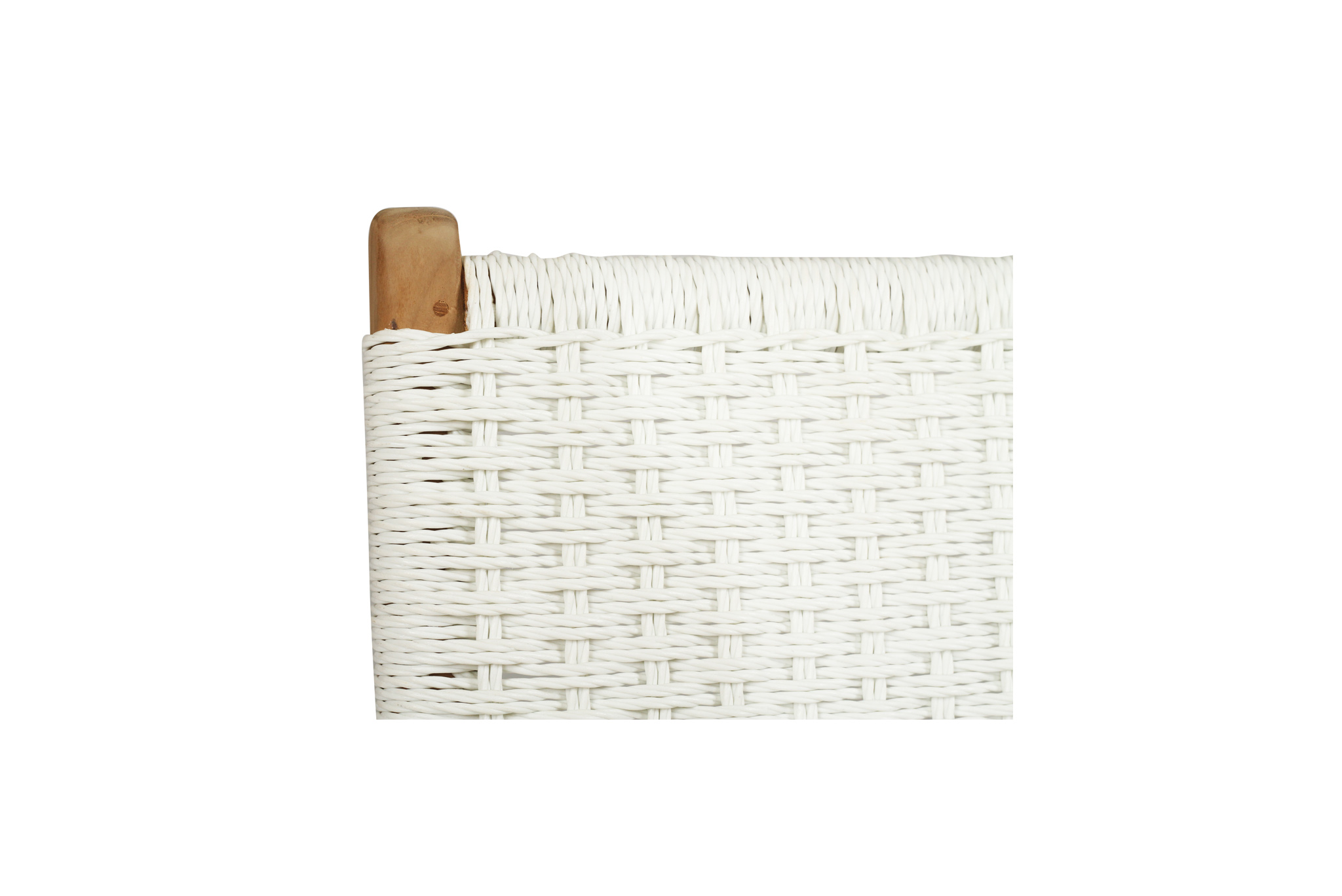 Zen Dining Chair - White (Close Weave) - Image 9