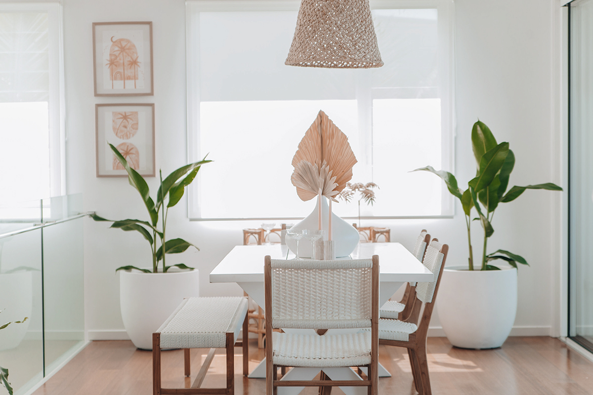 Zen Dining Chair - White (Close Weave) - Image 12