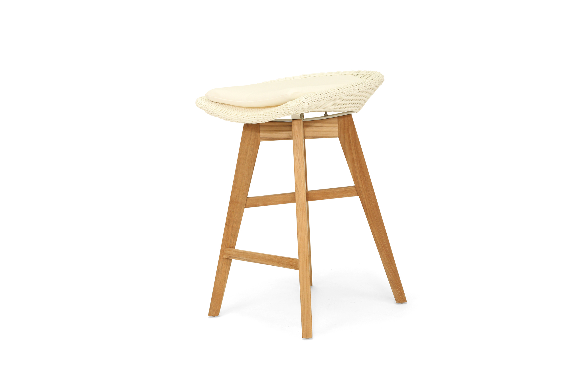 Oceanic Outdoor Backless Counter Stool - White - Image 2