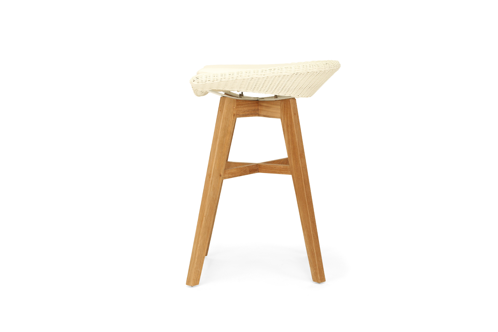 Oceanic Outdoor Backless Counter Stool - White - Image 4