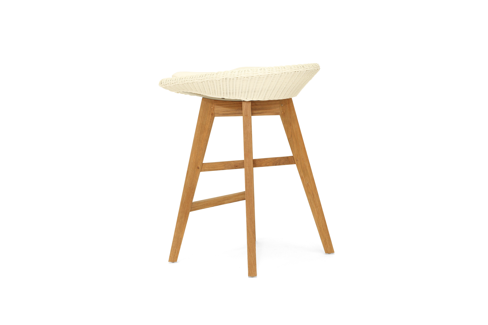 Oceanic Outdoor Backless Counter Stool - White - Image 5