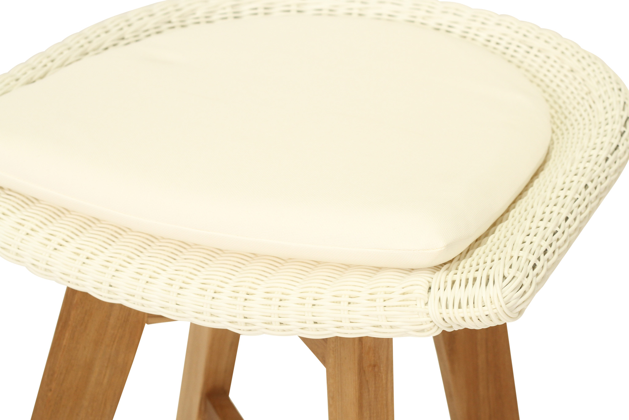 Oceanic Outdoor Backless Counter Stool - White - Image 7