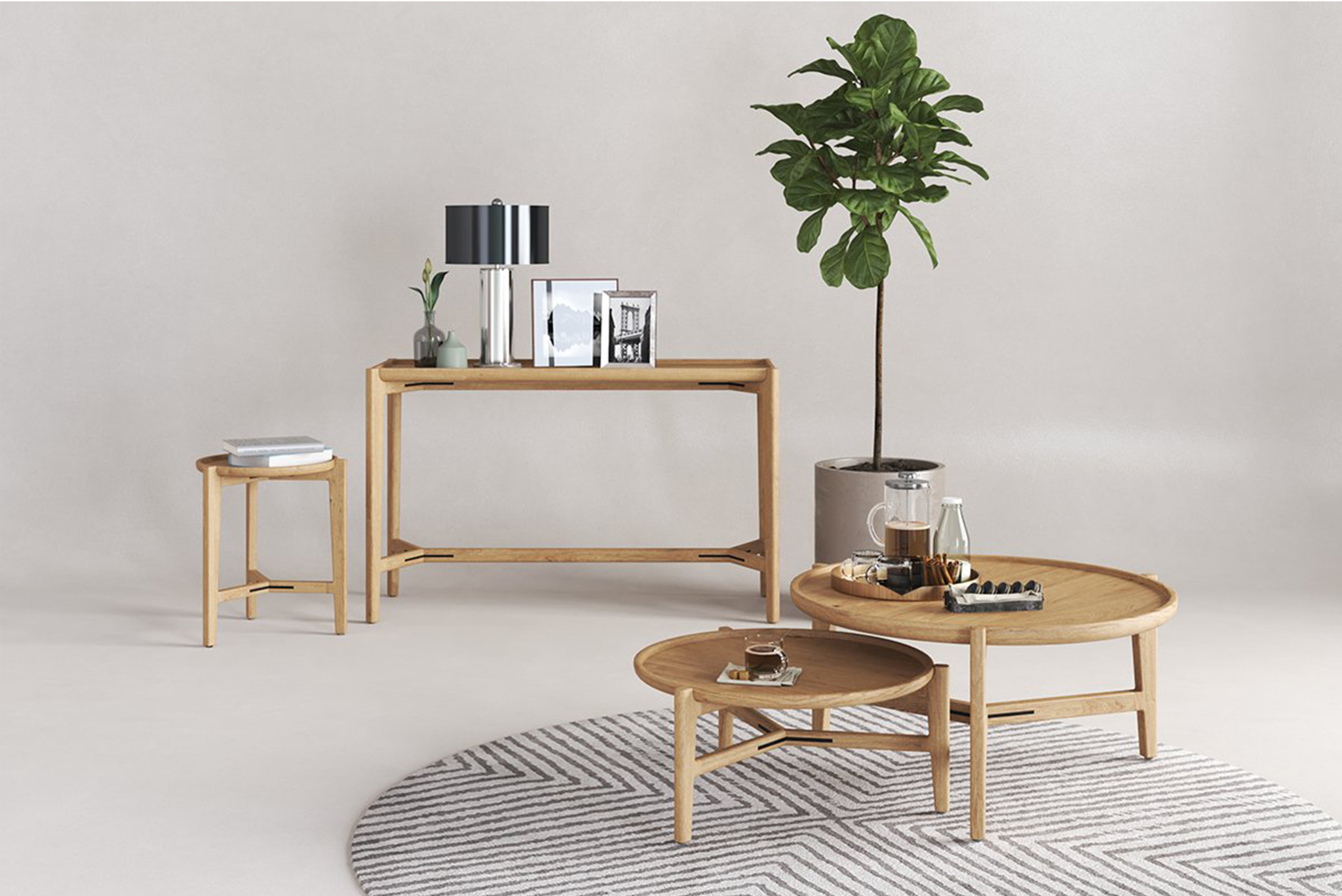 Ruben Coffee Table - 60cm - Natural - Image 2