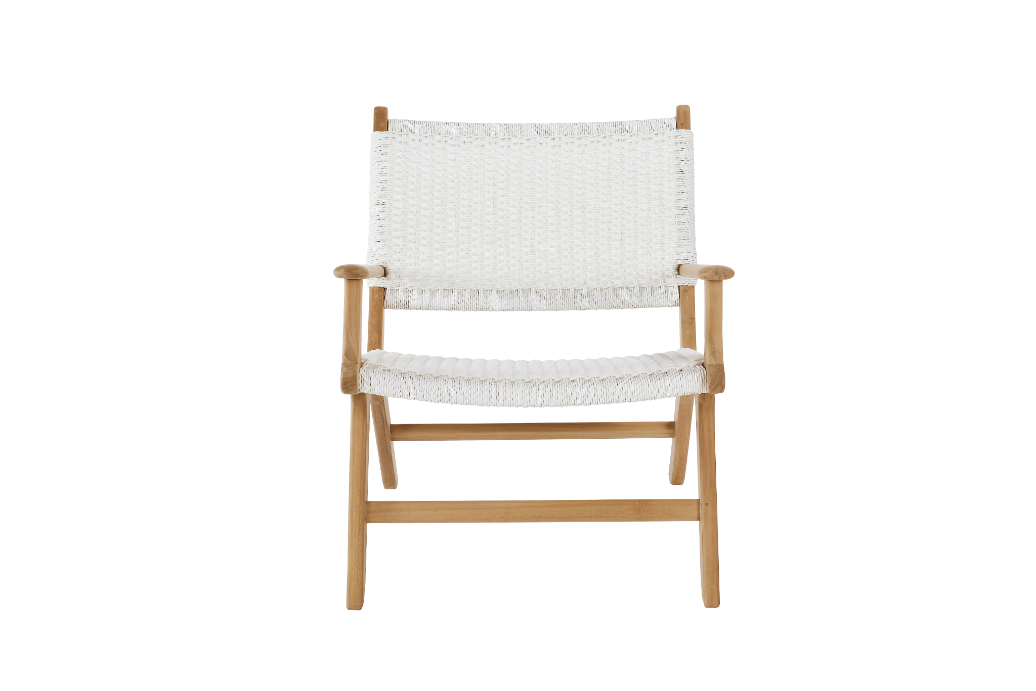 Zen Accent Arm Chair - White (Close Weave) - Image 2